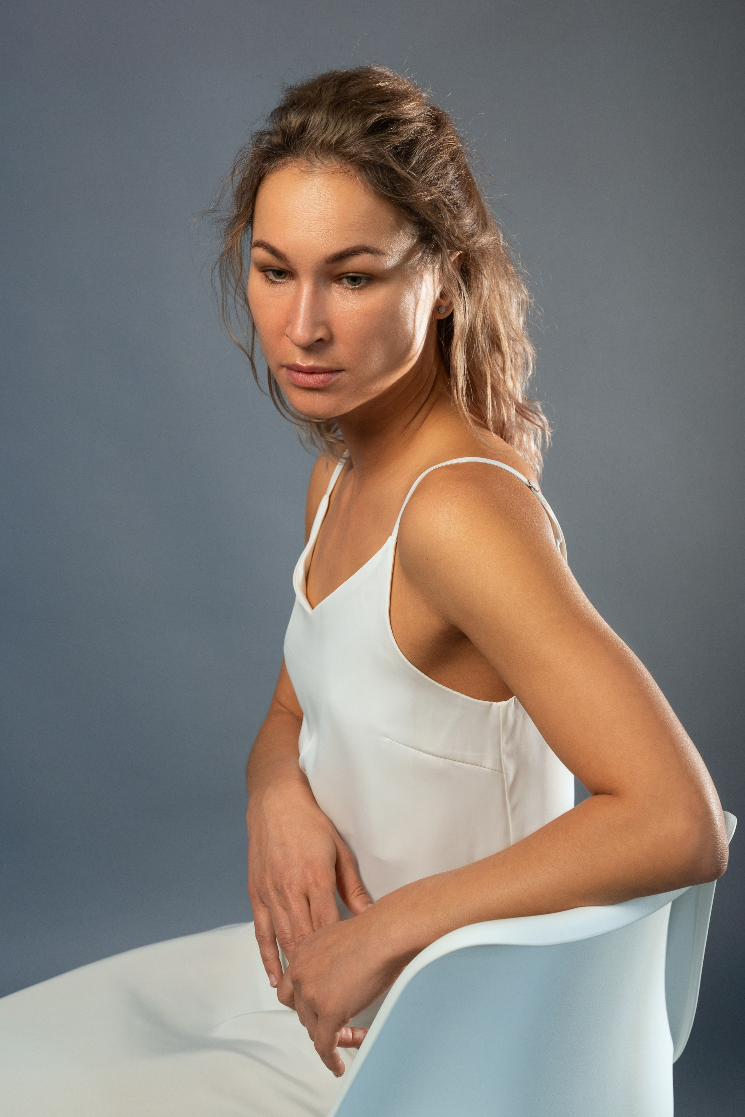 Фотосессия девушки в платье