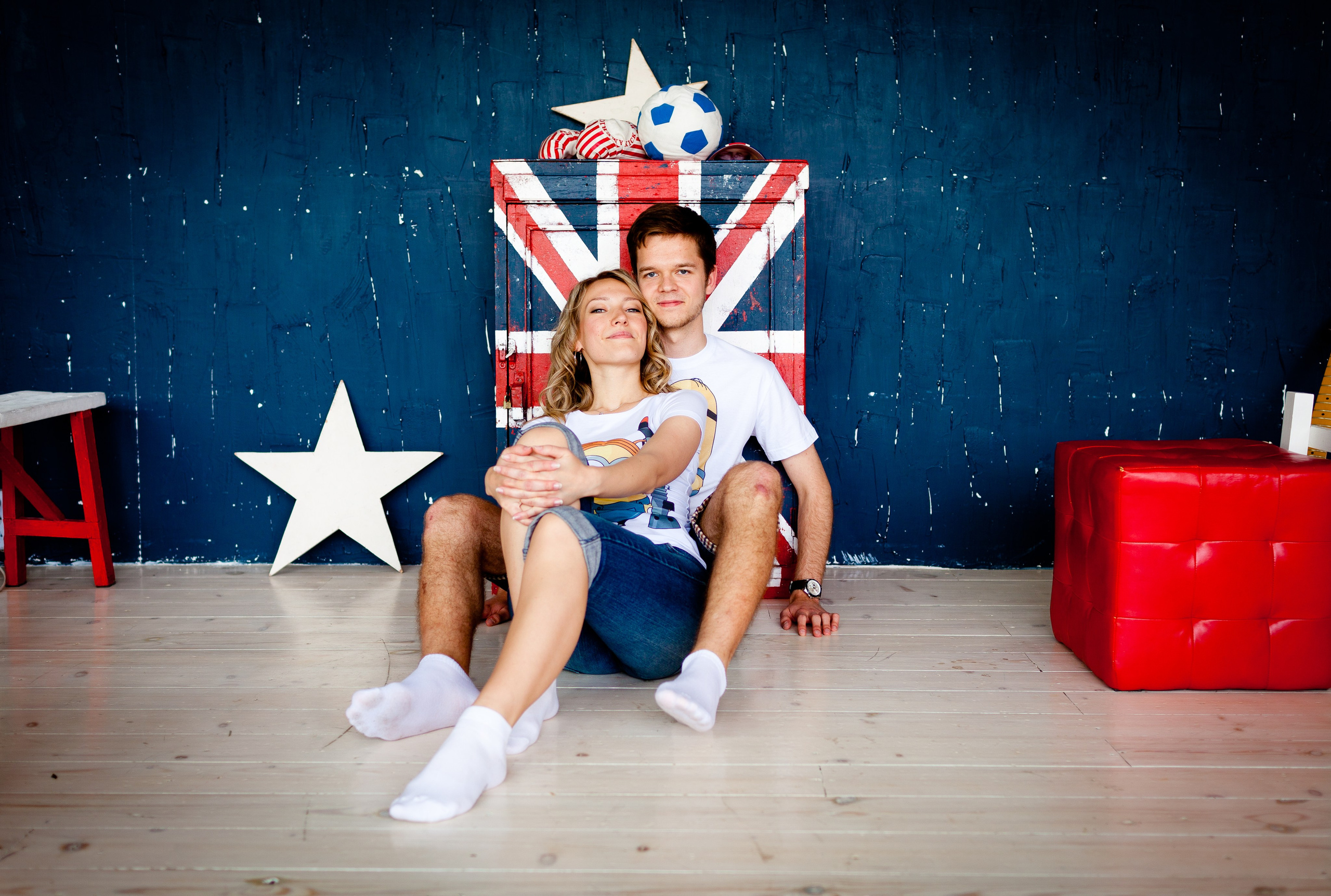 Фотосессия Димы и Сони в студии. Фотограф Денис Гавриленков в Москве