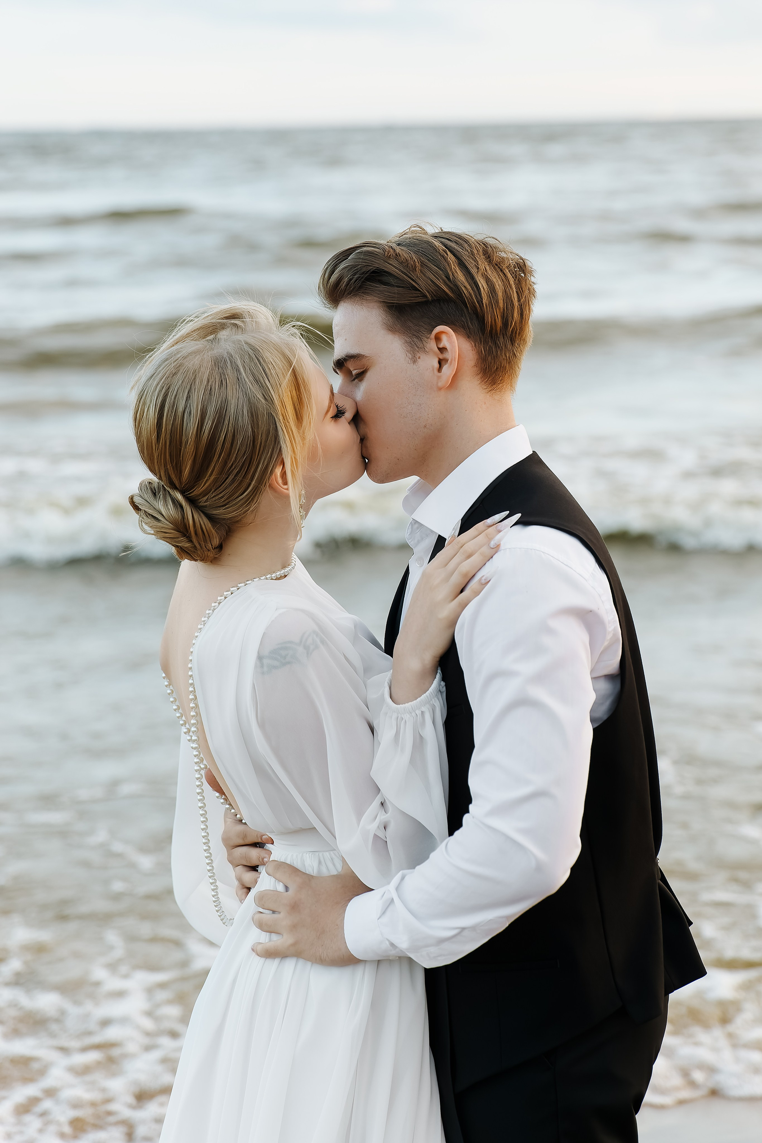 Яна и Давид — свадебная фтосессия на заливе. Свадебный и портретный фотограф в Санкт-Петербурге Анна Демьянова