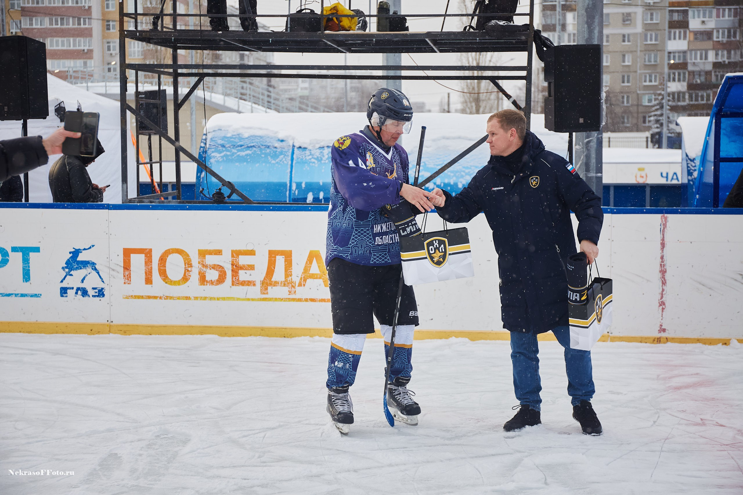 Турнир по хоккею «Русская классика» в рамках Офицерской хоккейной лиги. Спортивный фотограф Некрасов Денис