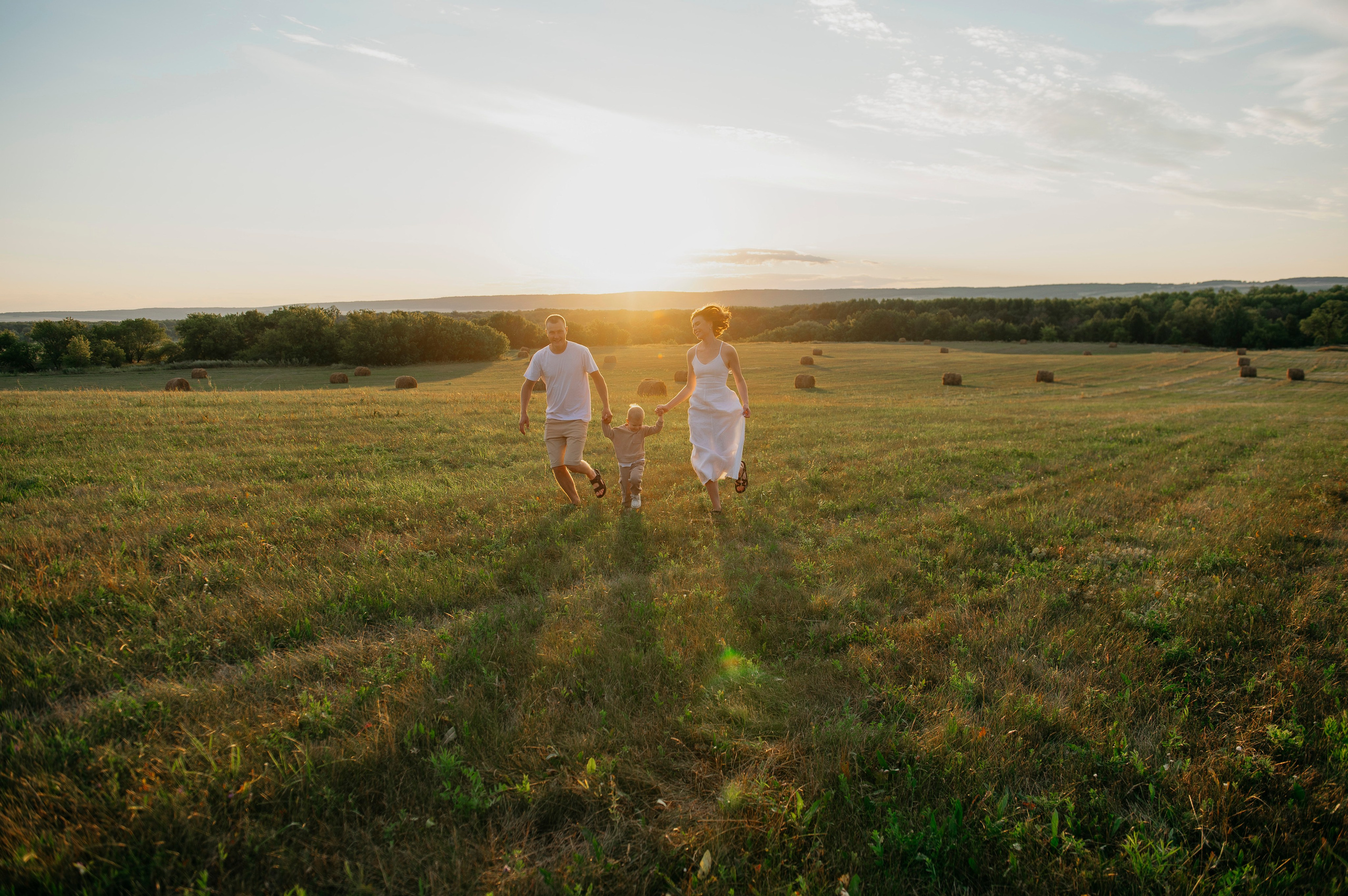 Семейная прогулка на закте. Фотограф Дарья Семина