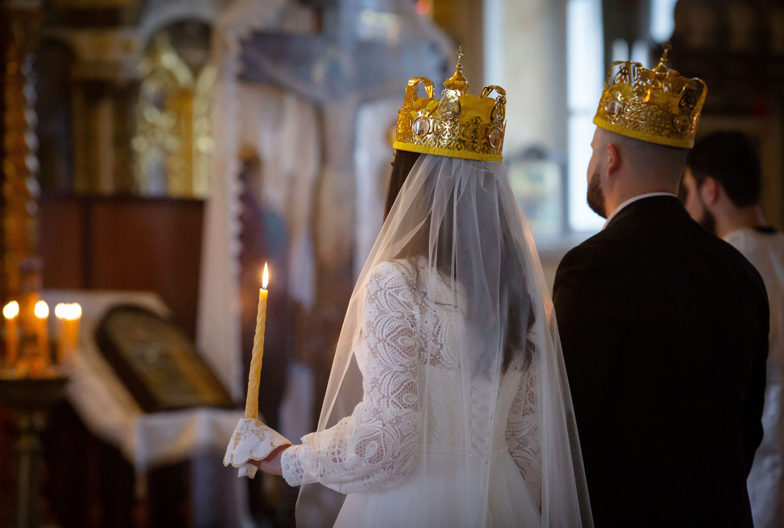 Венчание Дмитрий и Елена Воскресенский храм. Семейный и детский фотограф Анна Петракова