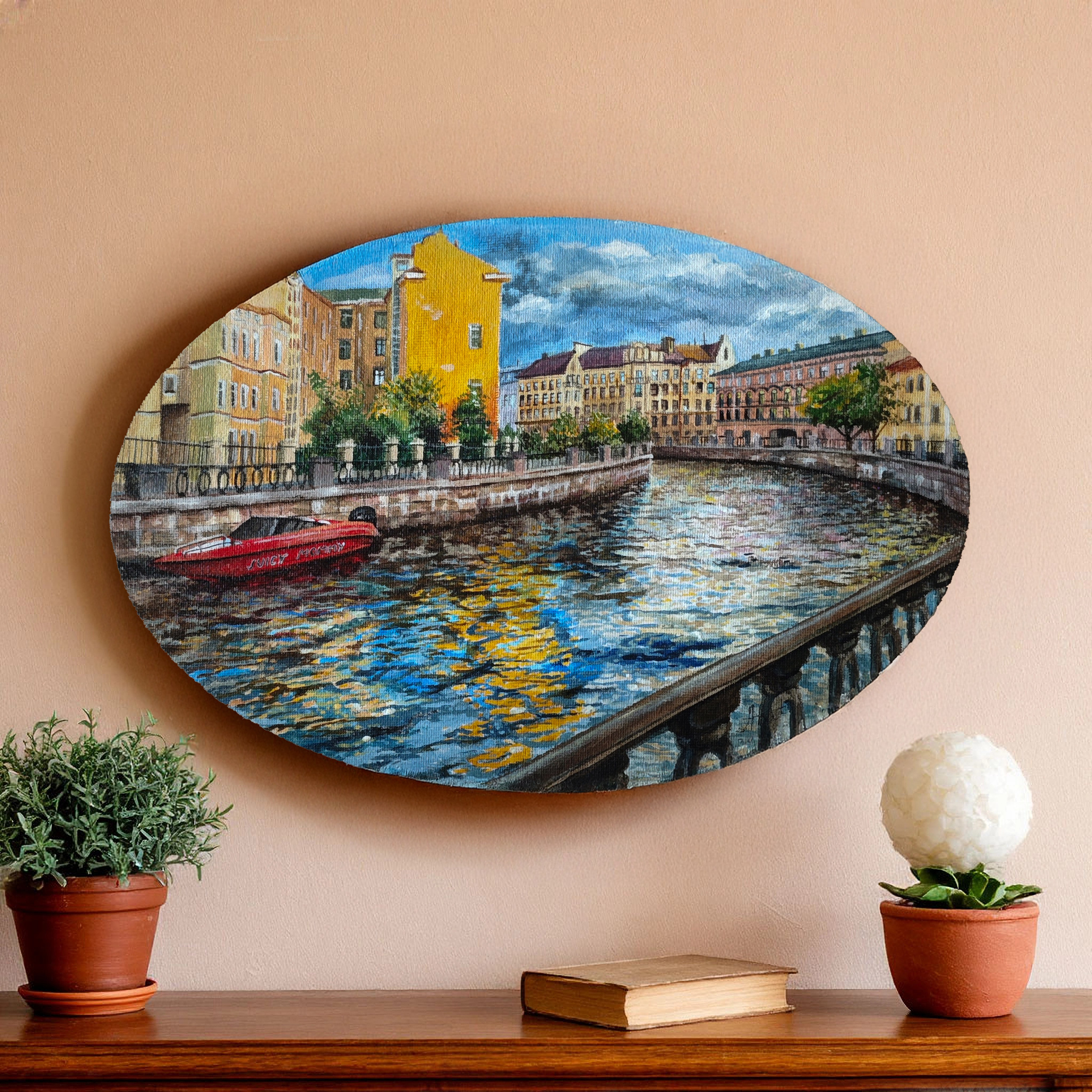 Холст на подрамнике 30х20 см, акрил, лак. Картина без багета.Год 2023, архитектура Санкт-Петербурга, канал Грибоедова. 15 000 рублей.