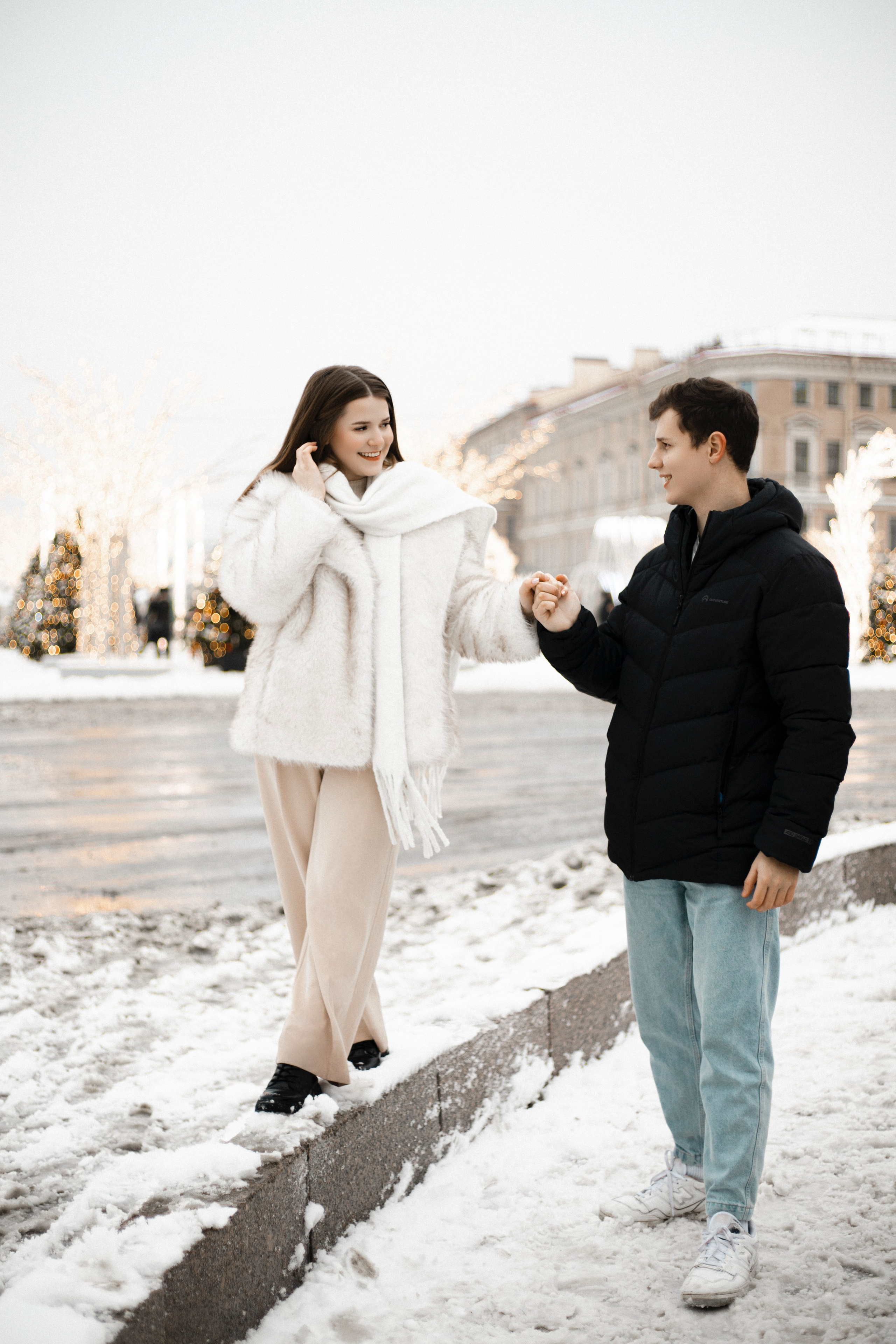 Lovestory: зимняя Исаакиевская площадь