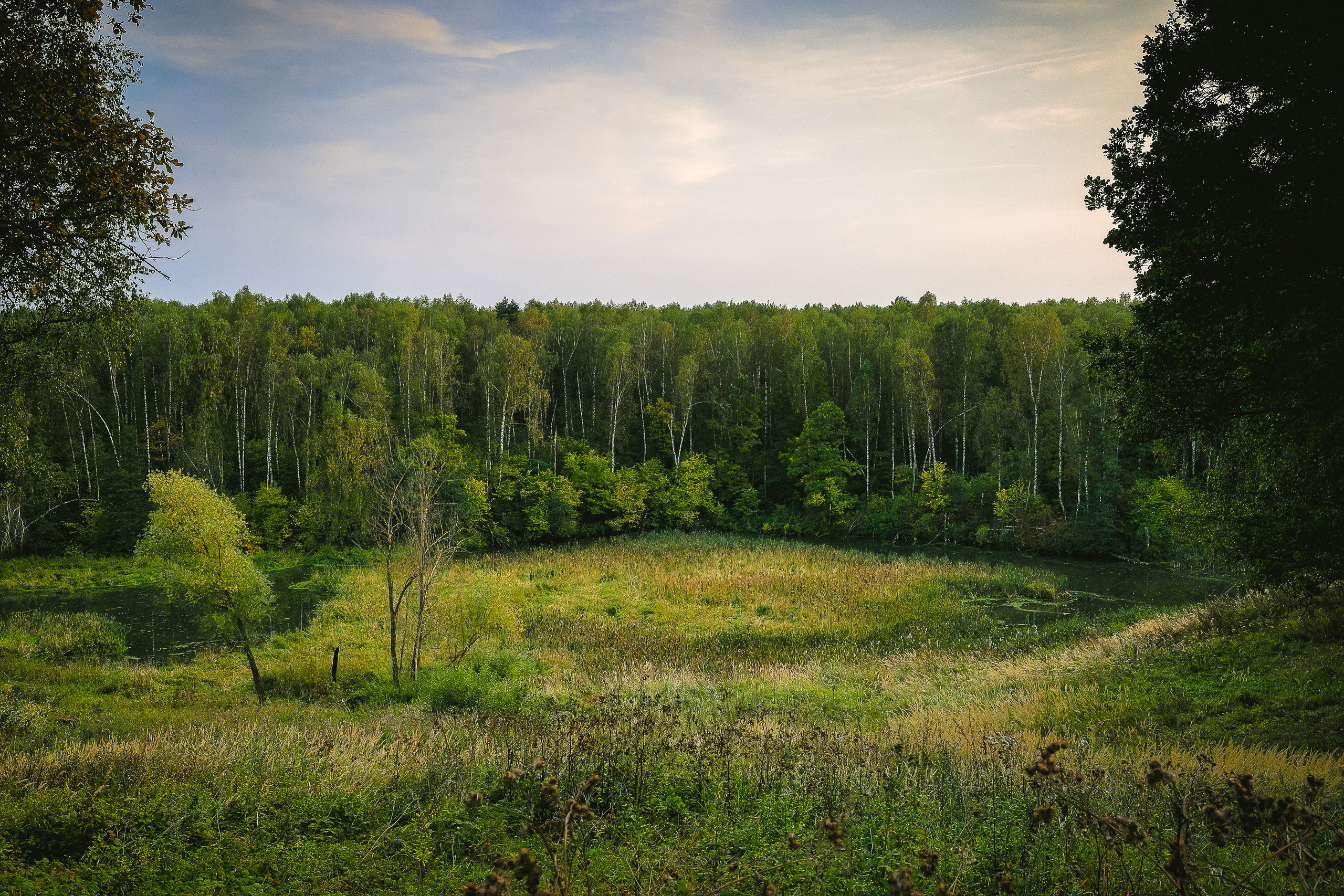 Осенним вечером на излучине реки Жданка