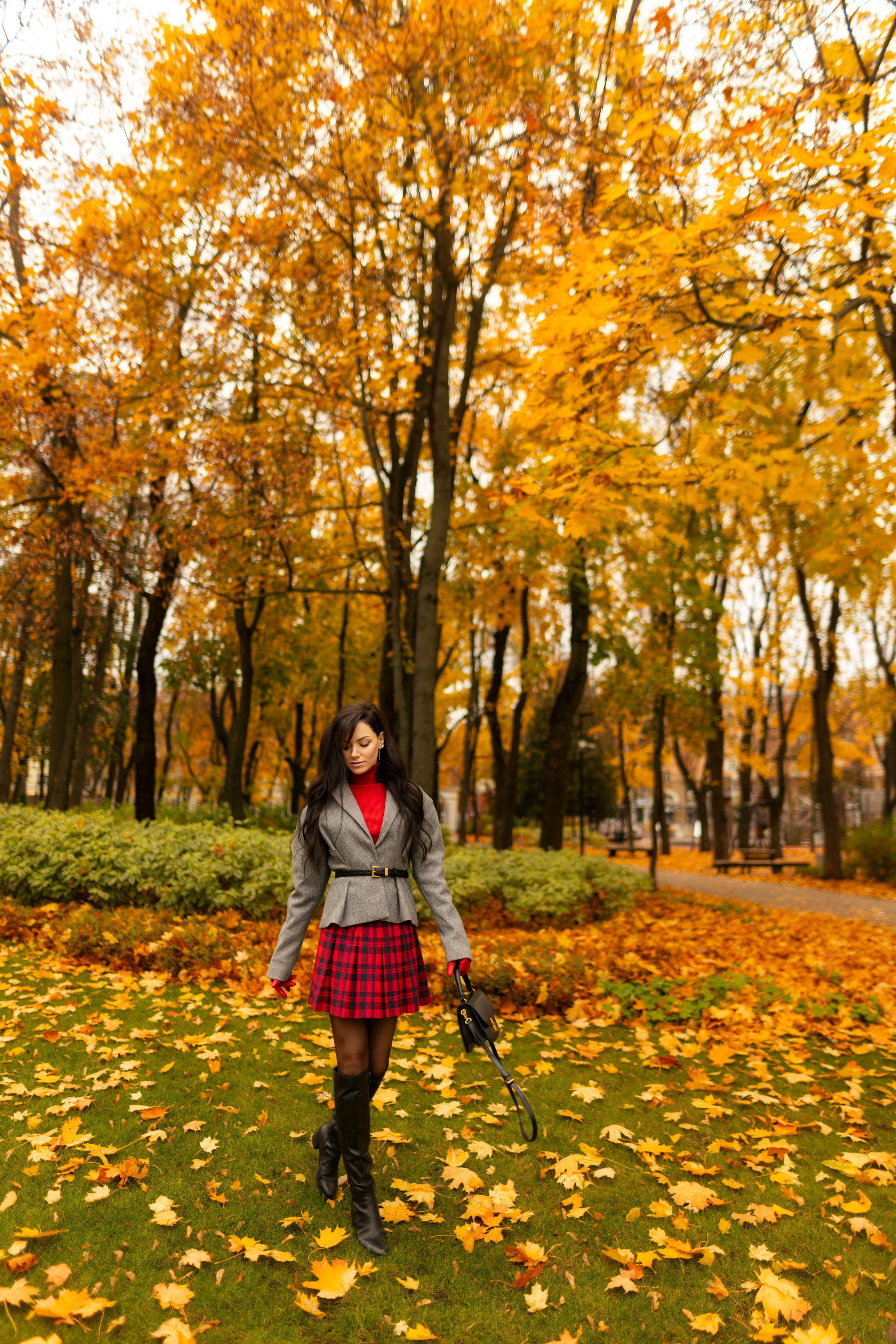 Фотосет с Екатериной в парке на осеннюю тему для «себя»