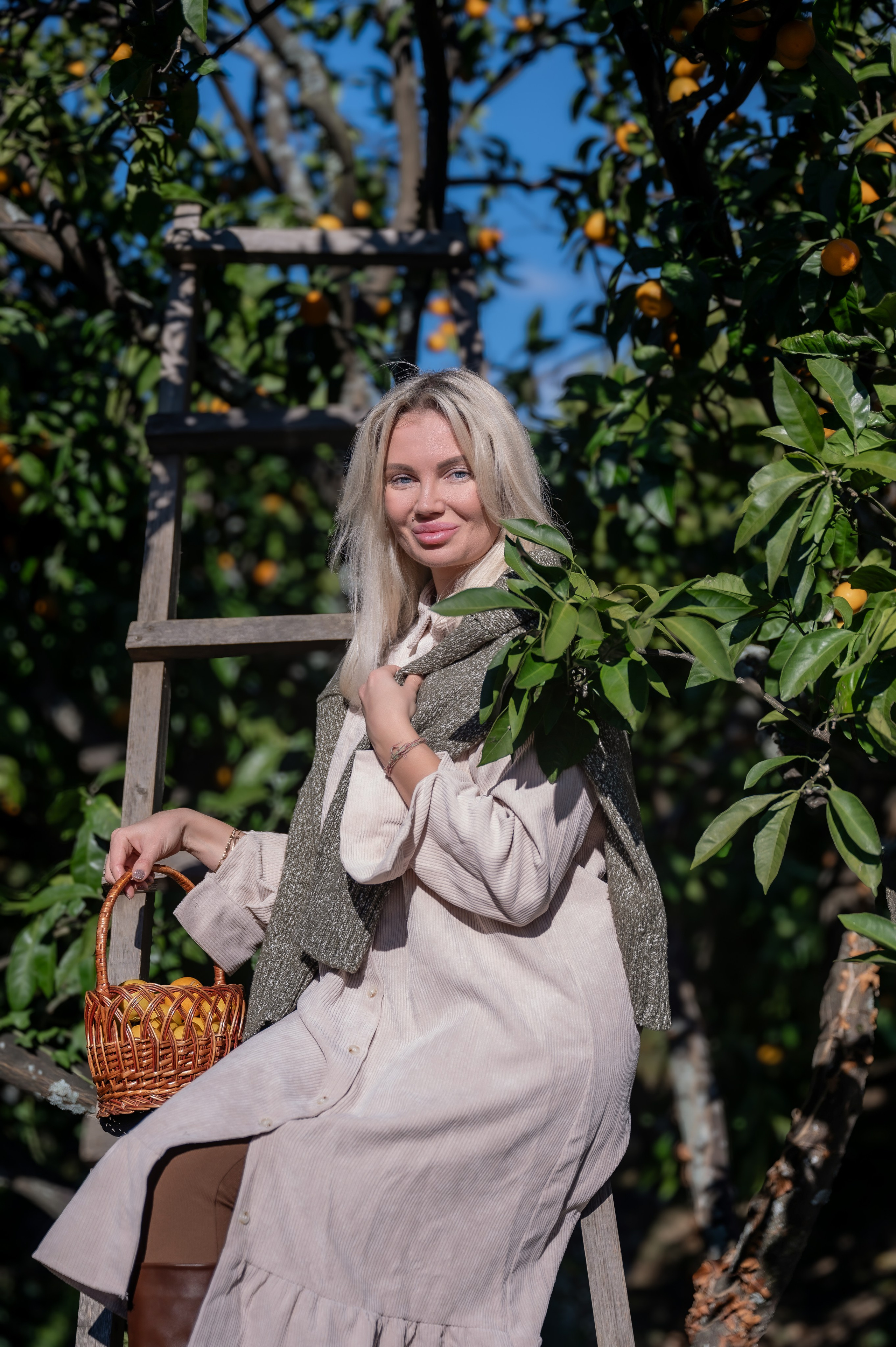 Мандариновый рай для Каролины и ее доченьки. Наталья Слесаренко фотограф в Сочи