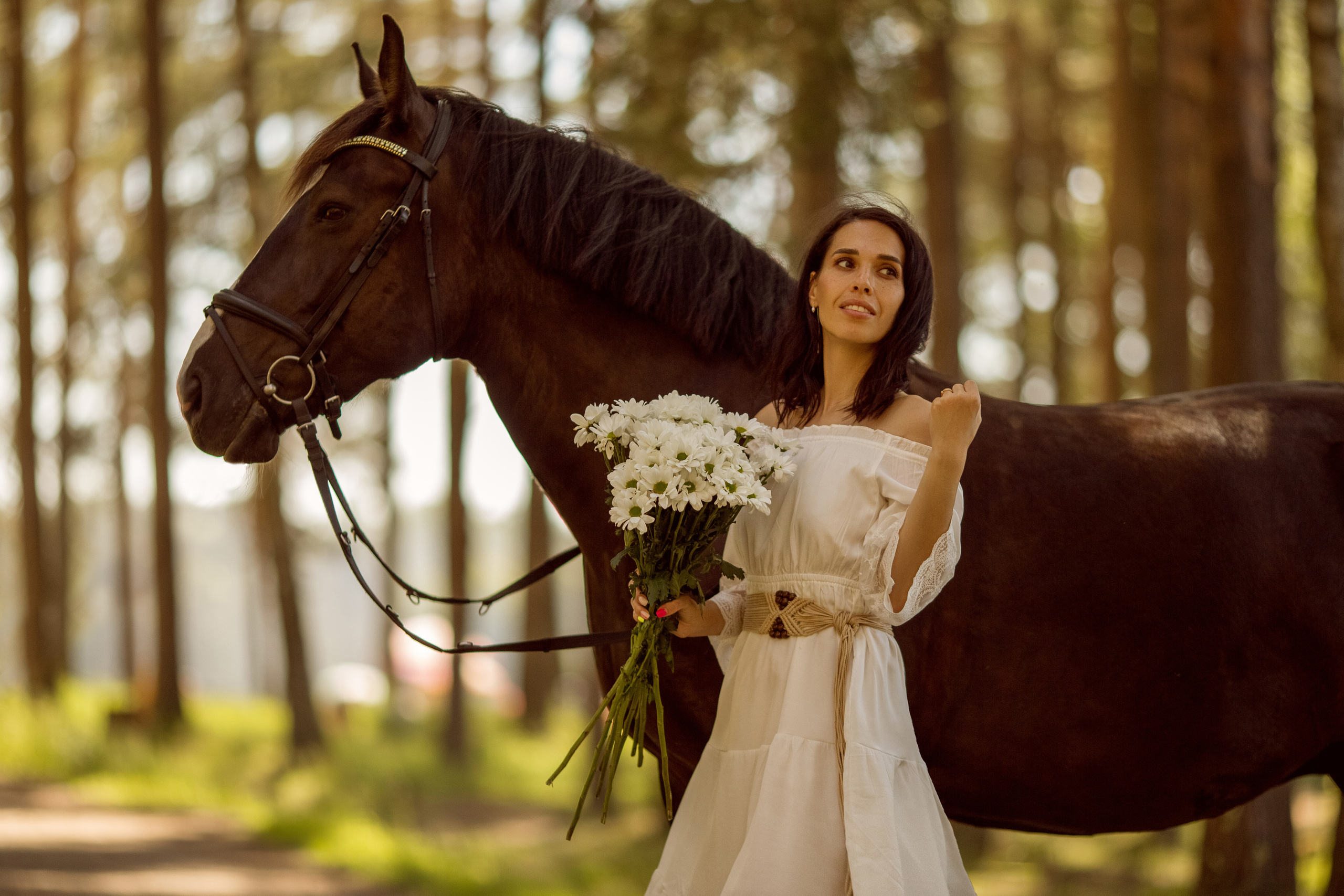 Парная фотосессия с лошадью