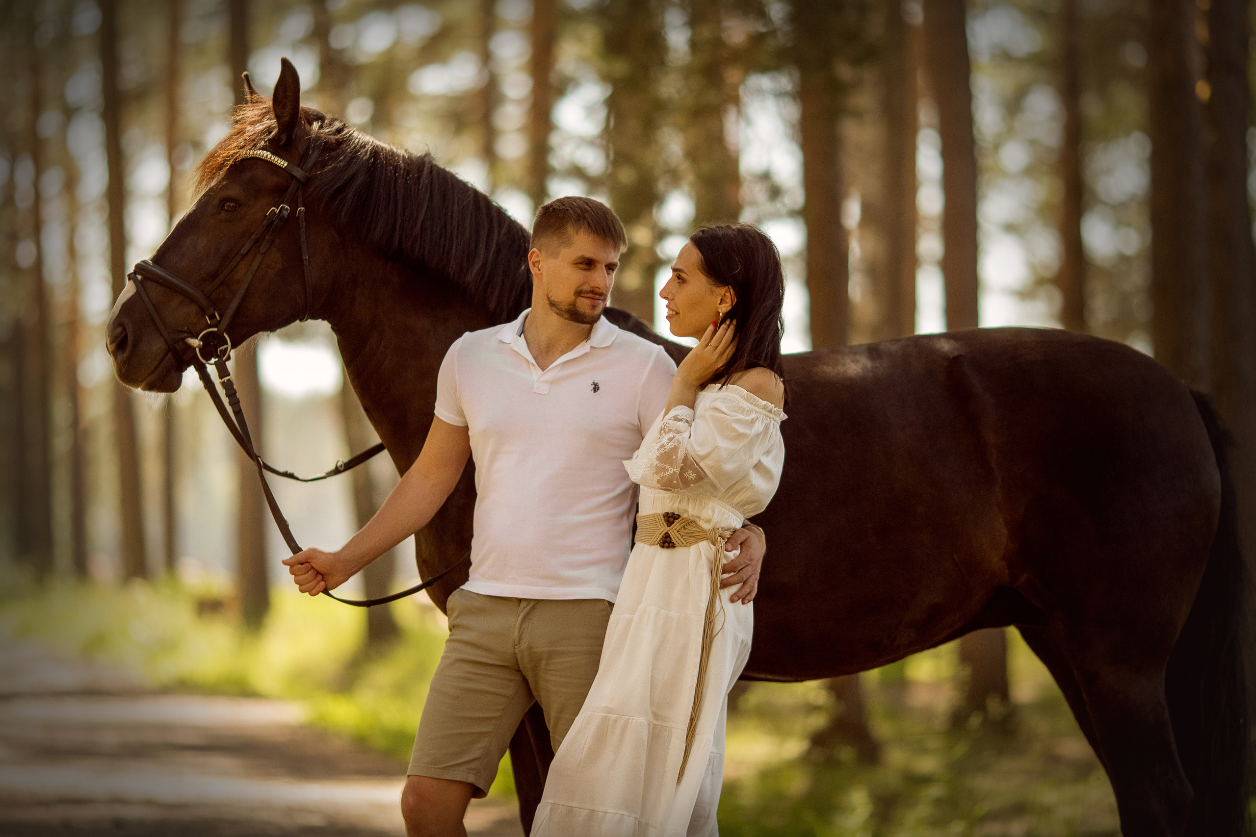 Парная фотосессия с лошадью