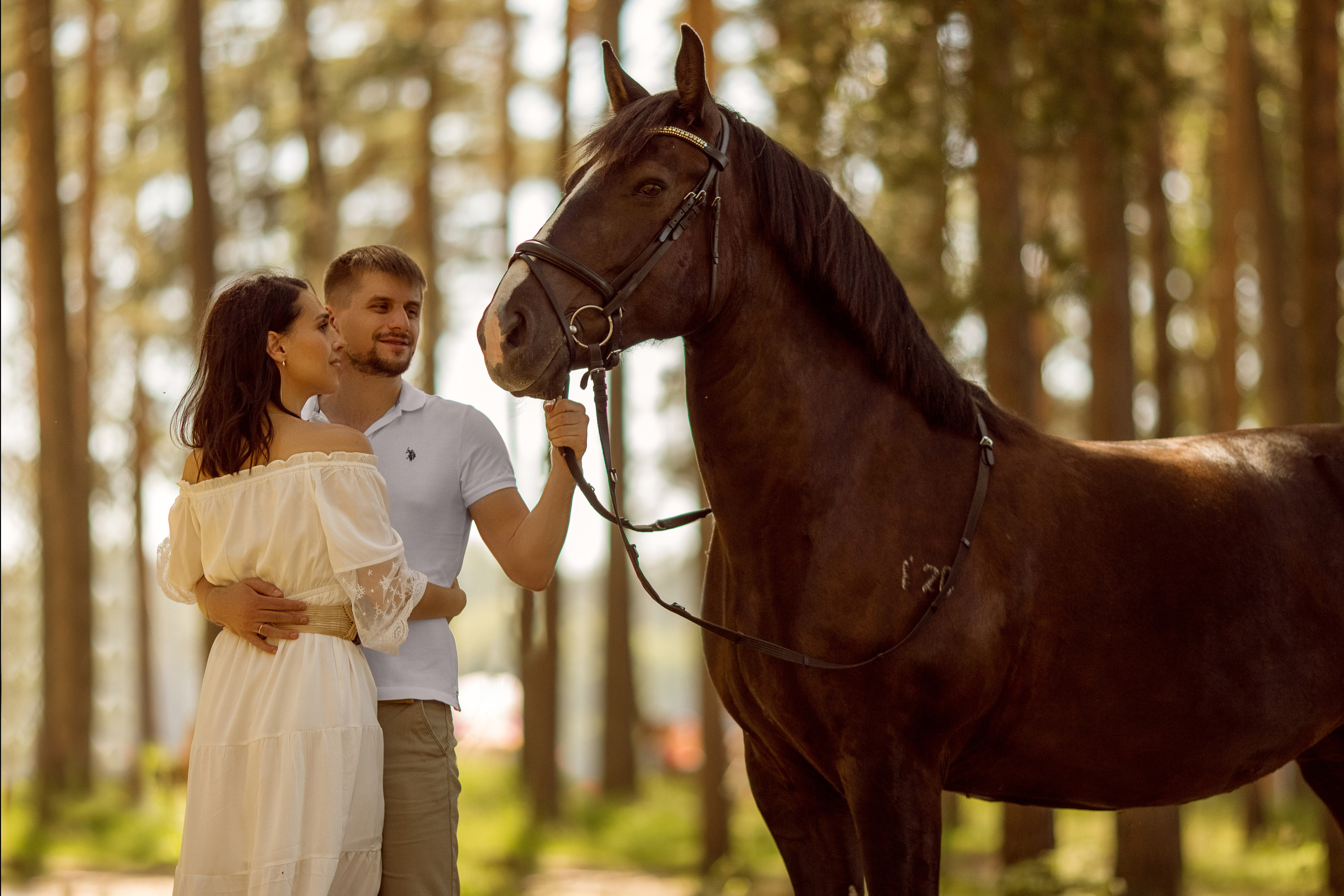 Парная фотосессия с лошадью