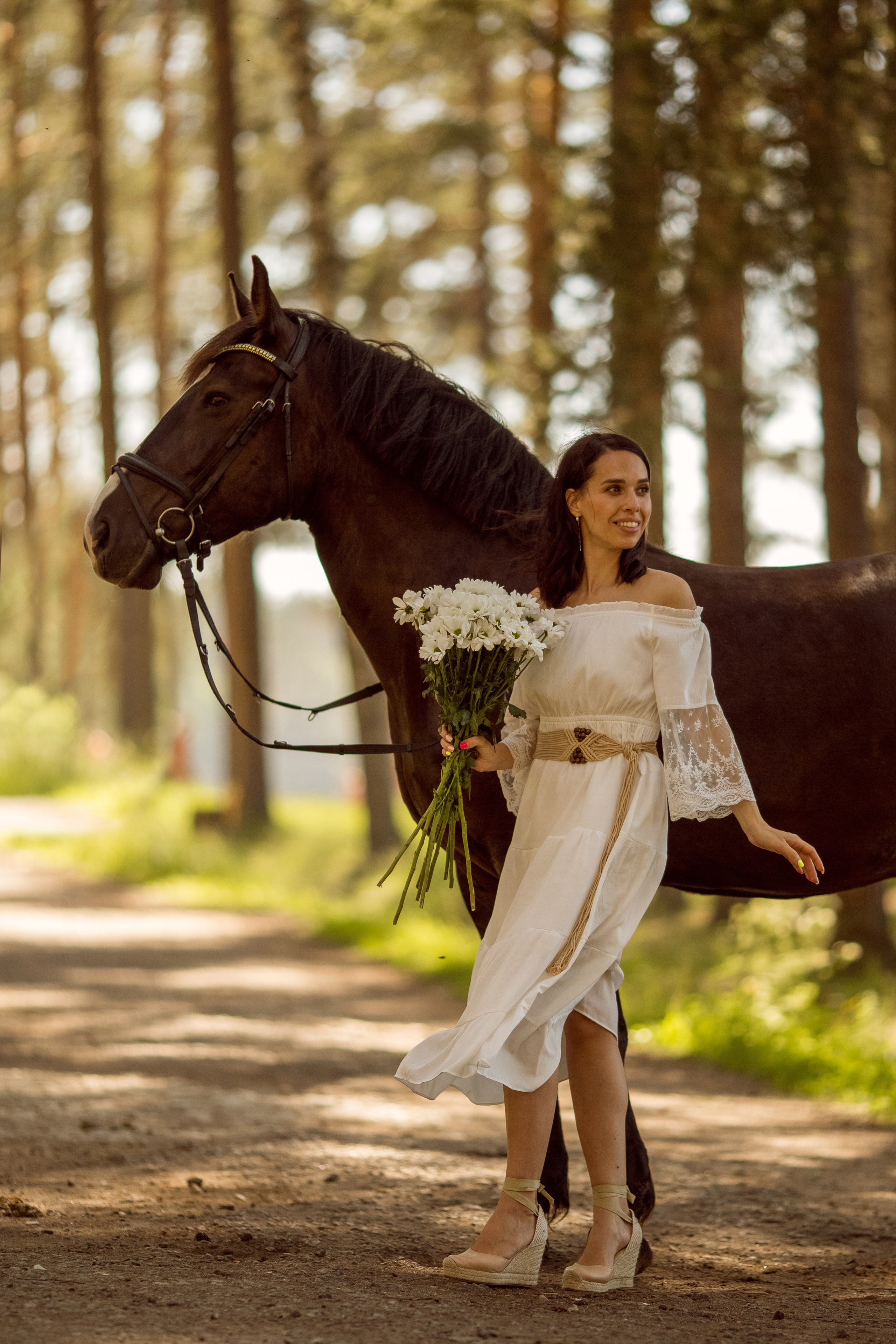 Парная фотосессия с лошадью