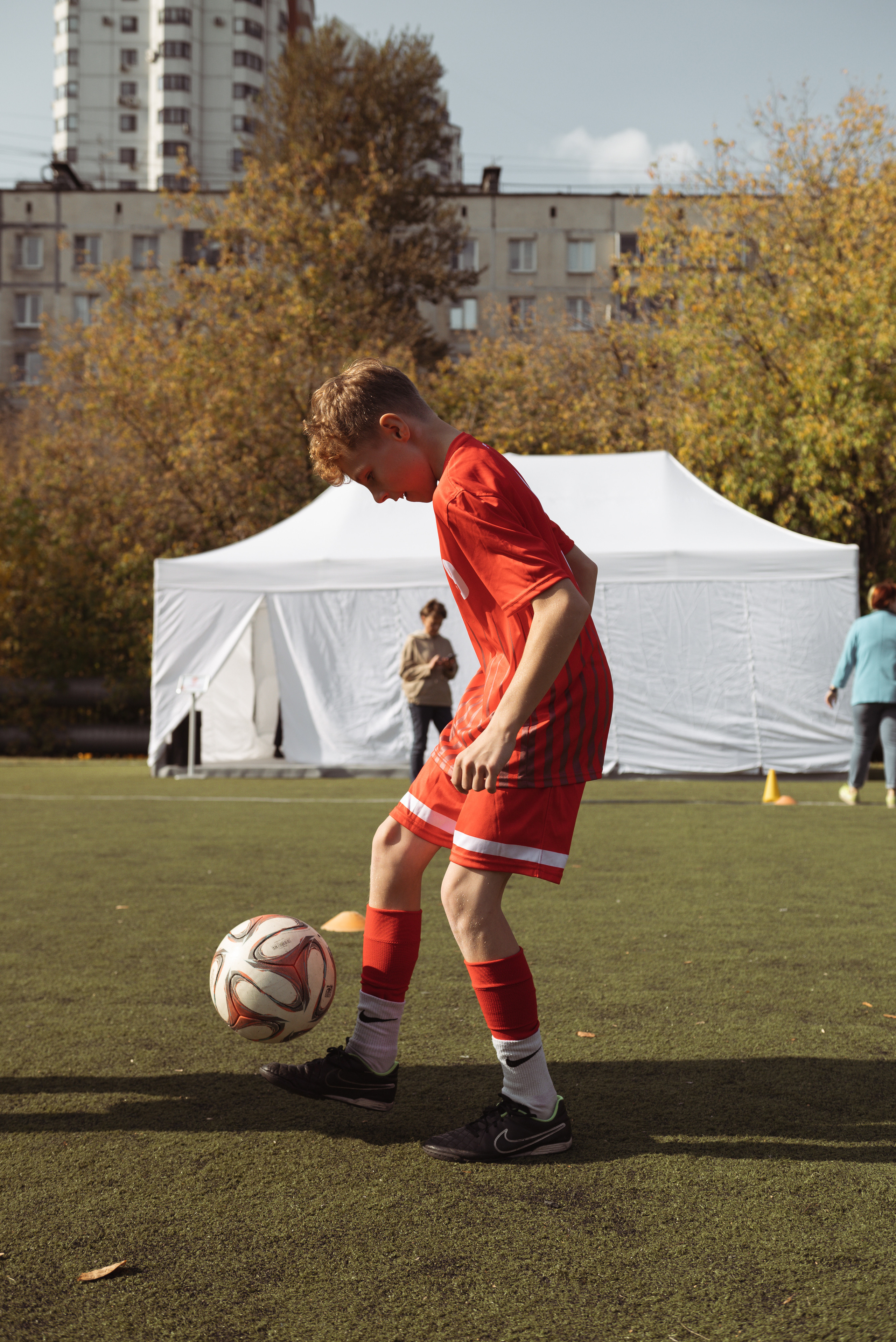 Чемпионат по футболу «Открытие» (Каховские ромашки). Фотограф Москва Настя Профотовна. Репортажные, свадебные и контент фотосессии