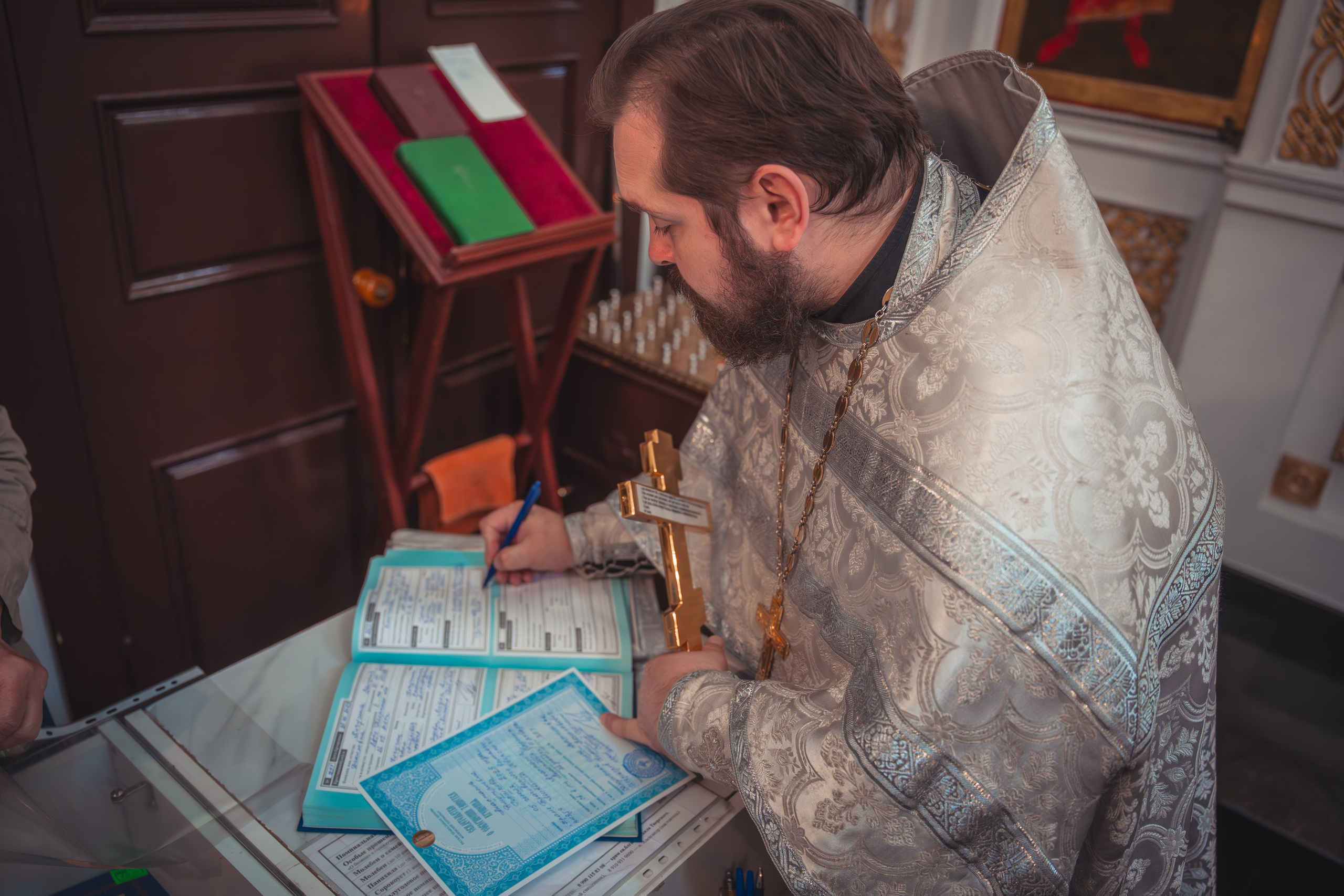 Крещение Анастасии в храме Михаила Тверского. Фотограф Евгений Егоров