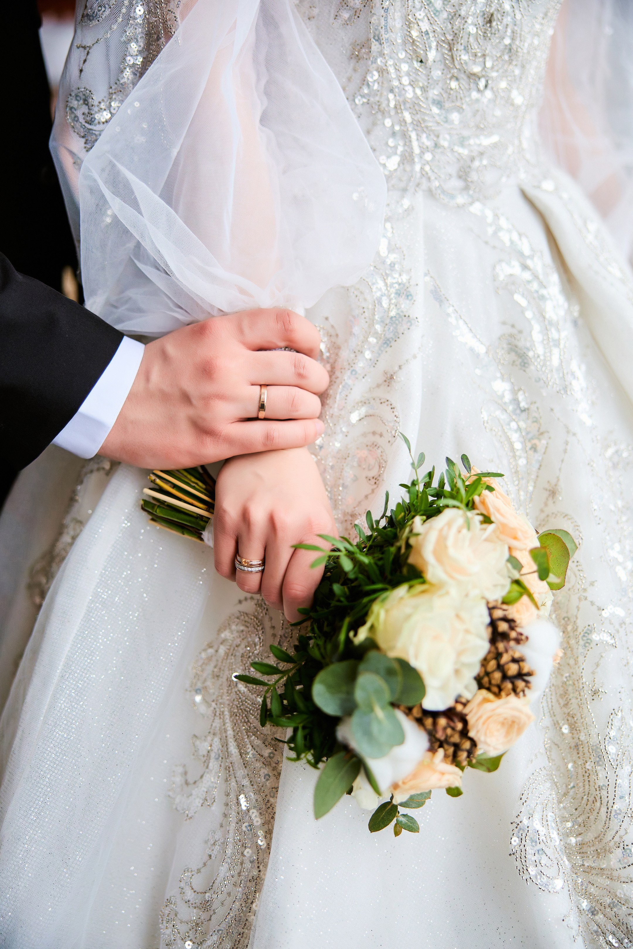 Свадебная фотосессия в студии. Свадебный фотограф Сергей Колбинский