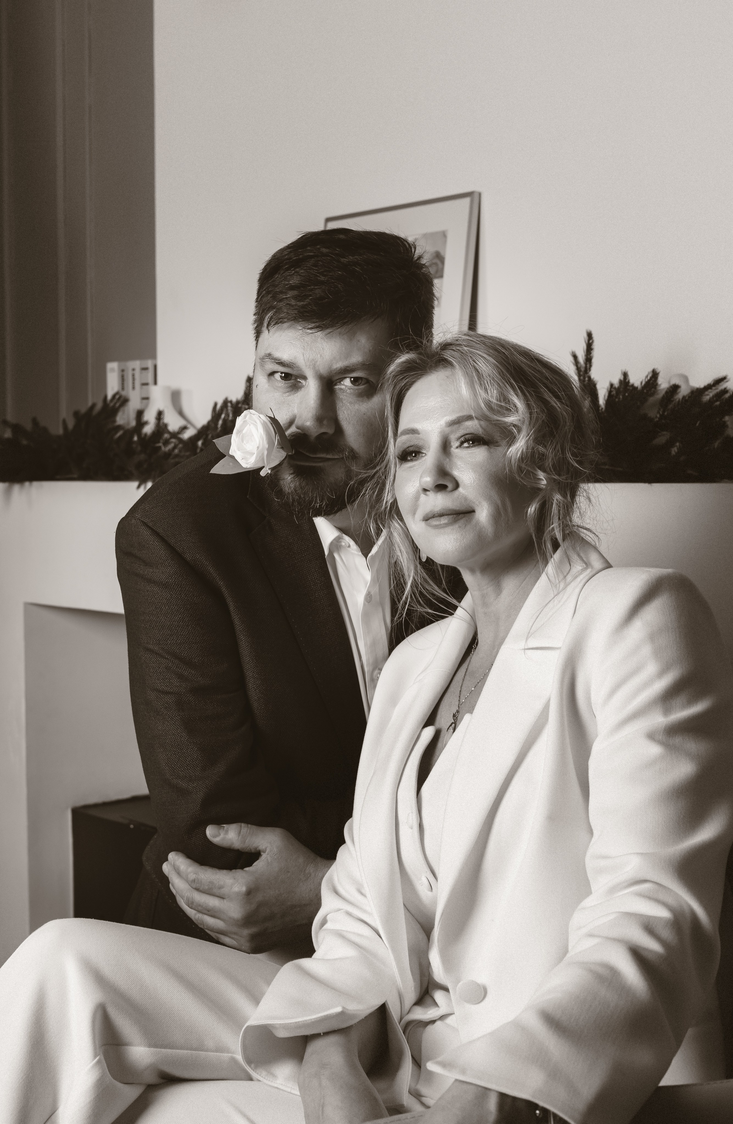 Новогодняя фотосессия прекрасной семьи