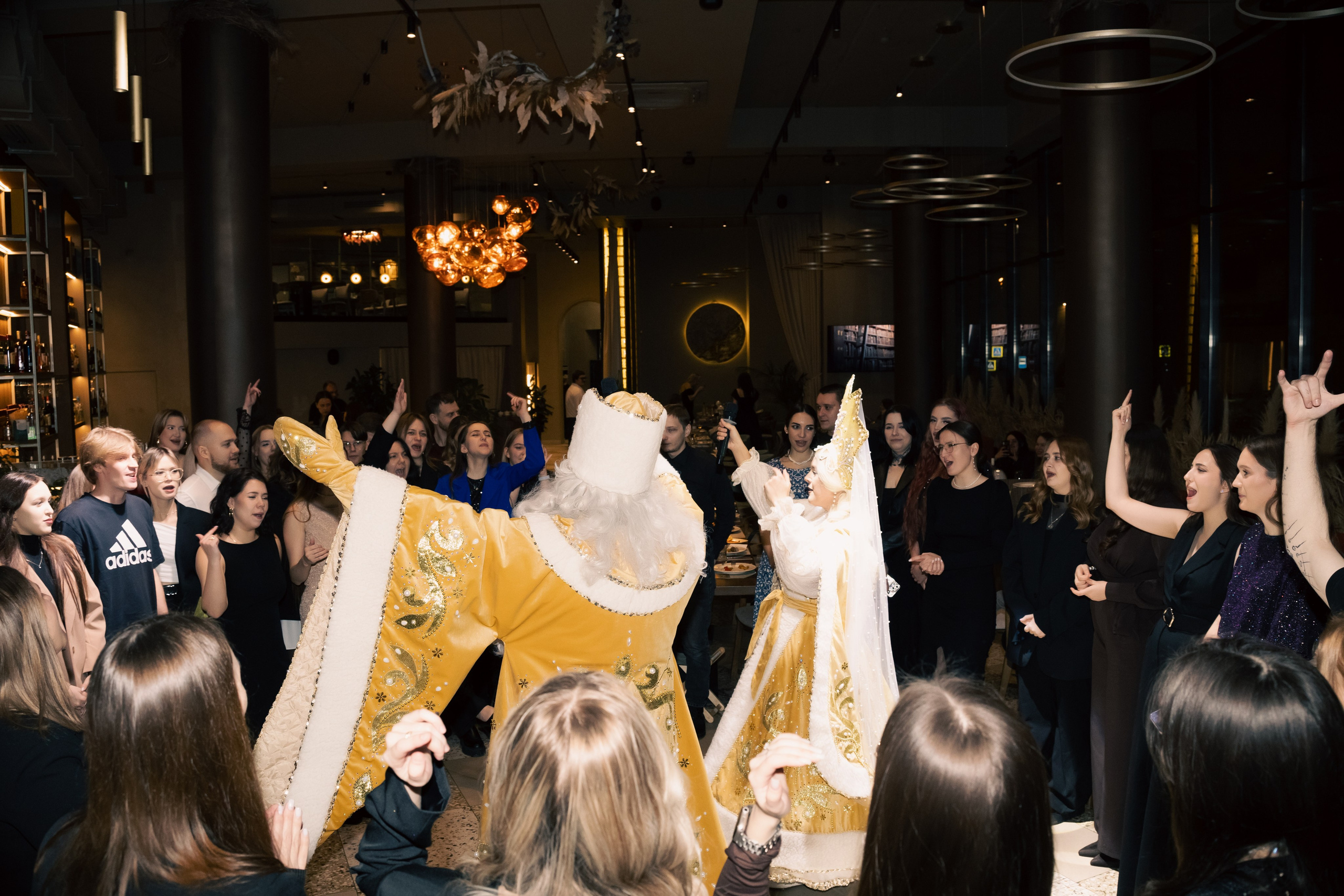 Новогодний корпоратив Альфа-Банк, ресторан Журавли