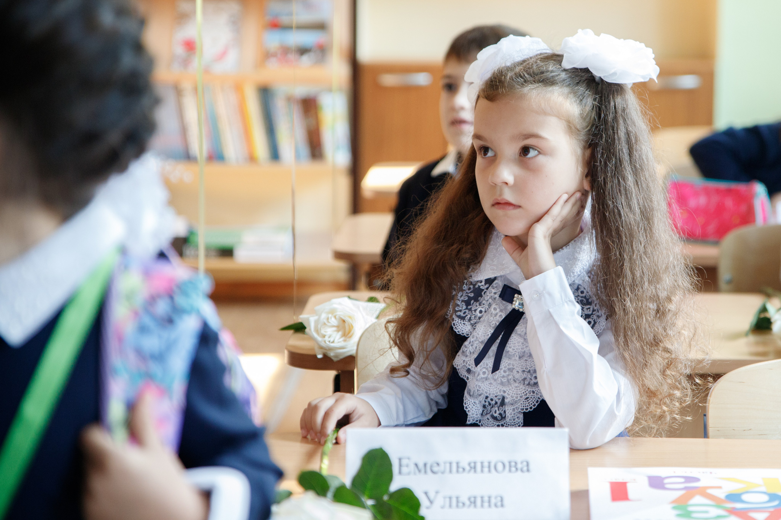 Репортажная съемка первого сентября для первоклассников. Семейный и школьный фотограф в Москве Анна Ткач