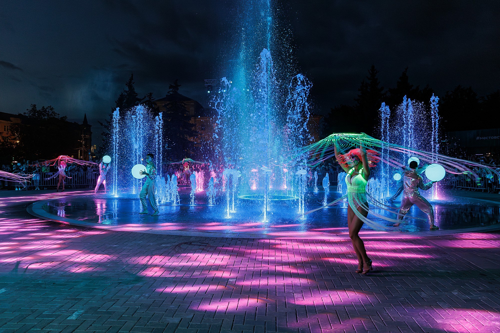 Открытие мультимедийного фонтана | СБЕР. Боченков Вадим | Фотограф в Пскове и Санкт-Петербурге