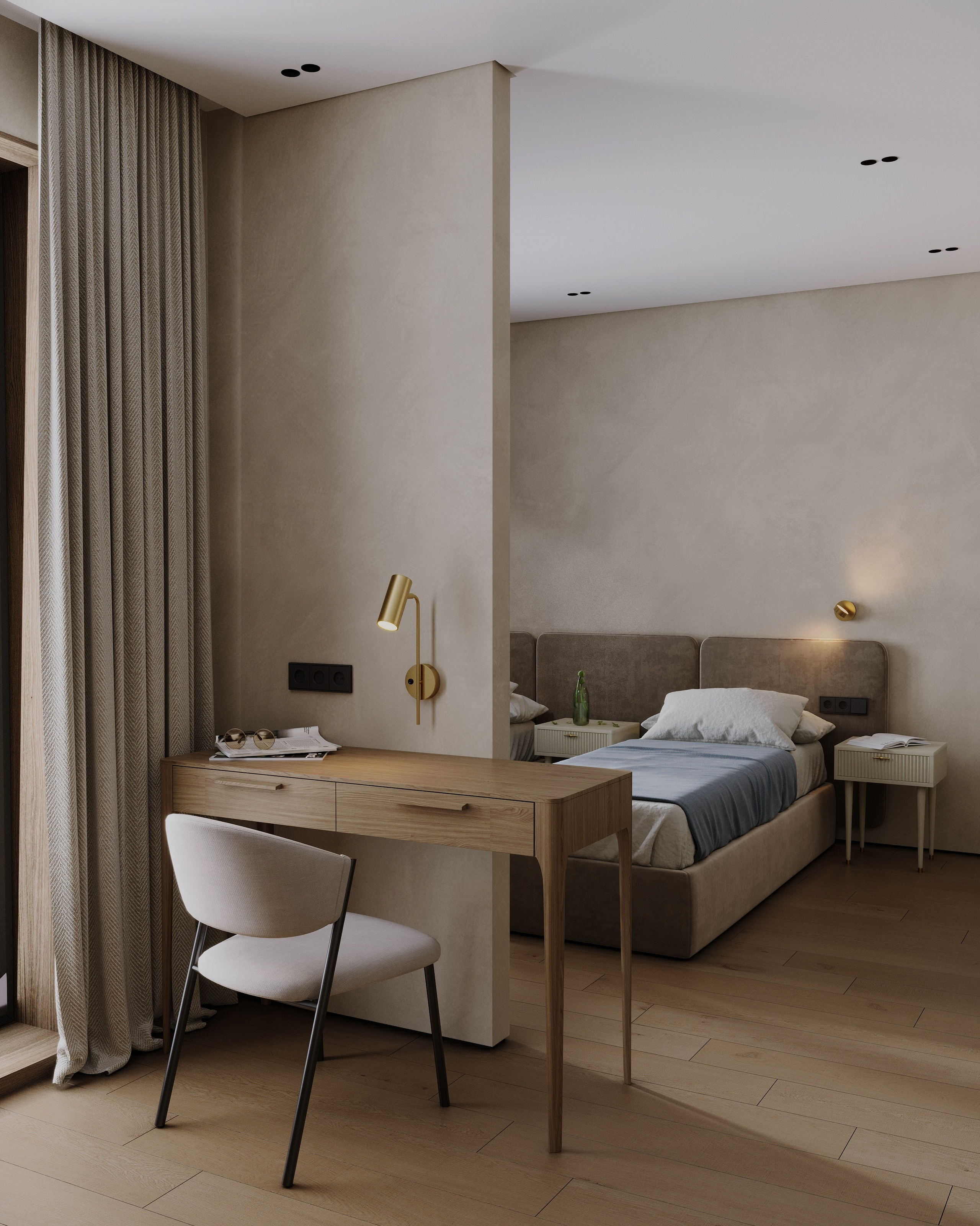 Saint Petersburg apartment studio. Визуализации интерьера