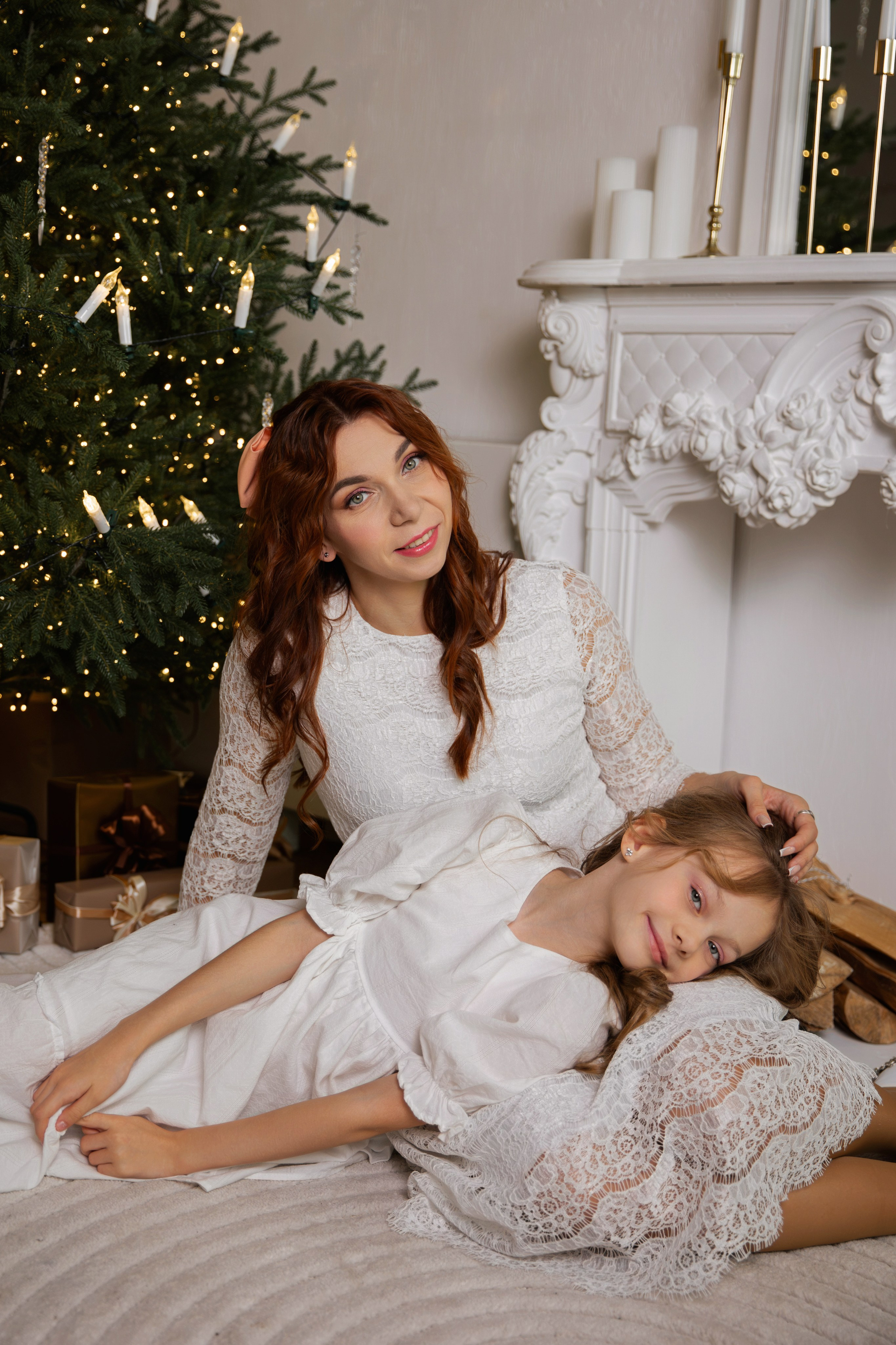 Новогодняя Фотосессия в студии В Москве. Семейный и женский фотограф в Москве Надежда Воробьева