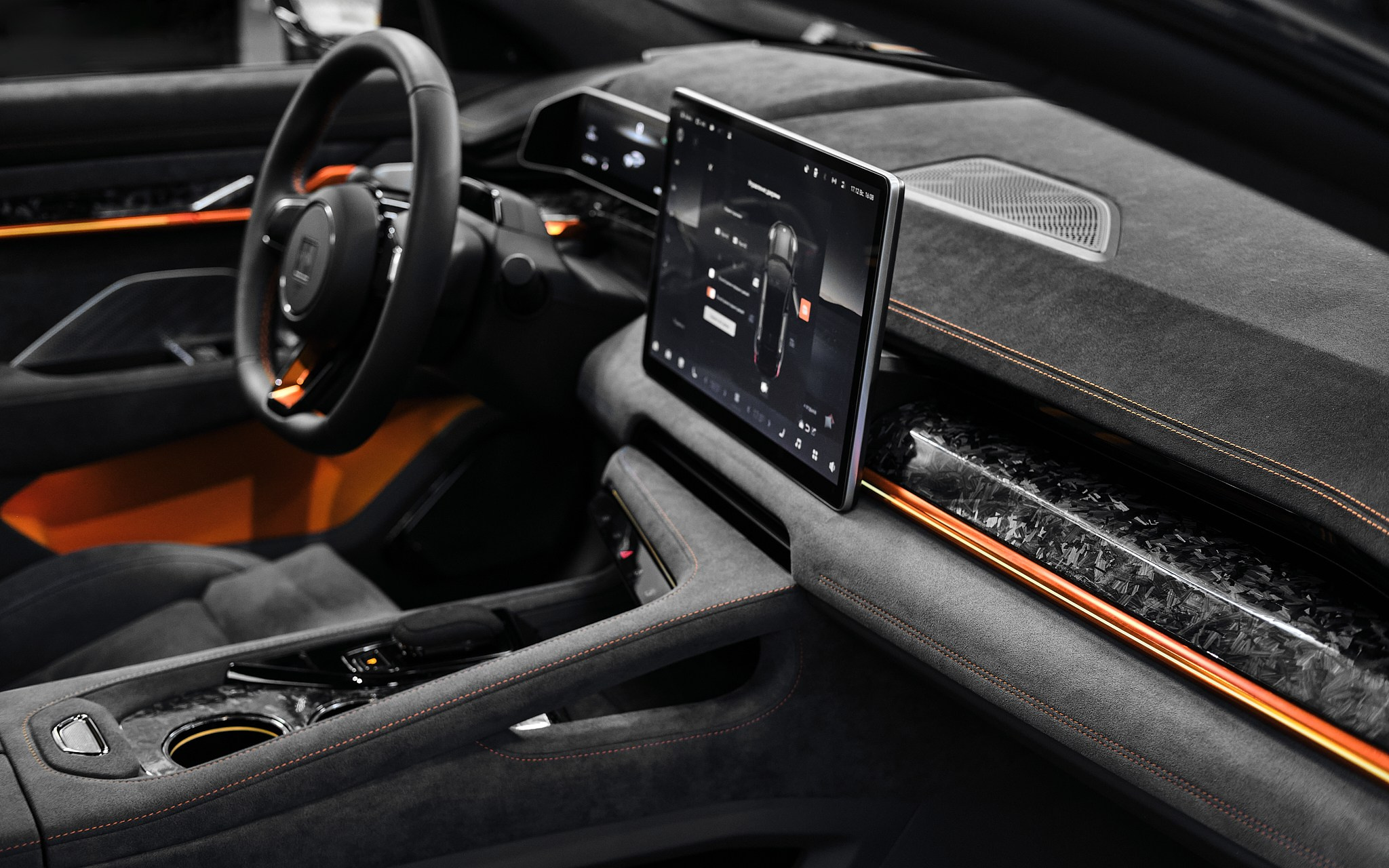 Orange Zeekr 001. Рекламная фото и видео съёмка в Екатеринбурге