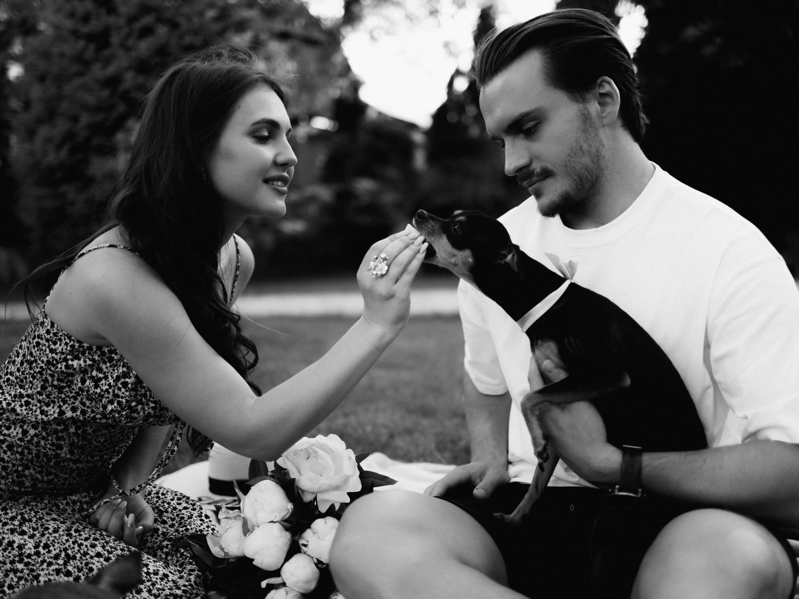 Love story с собачками. Семейный фотограф в Краснодаре Храмова Анна