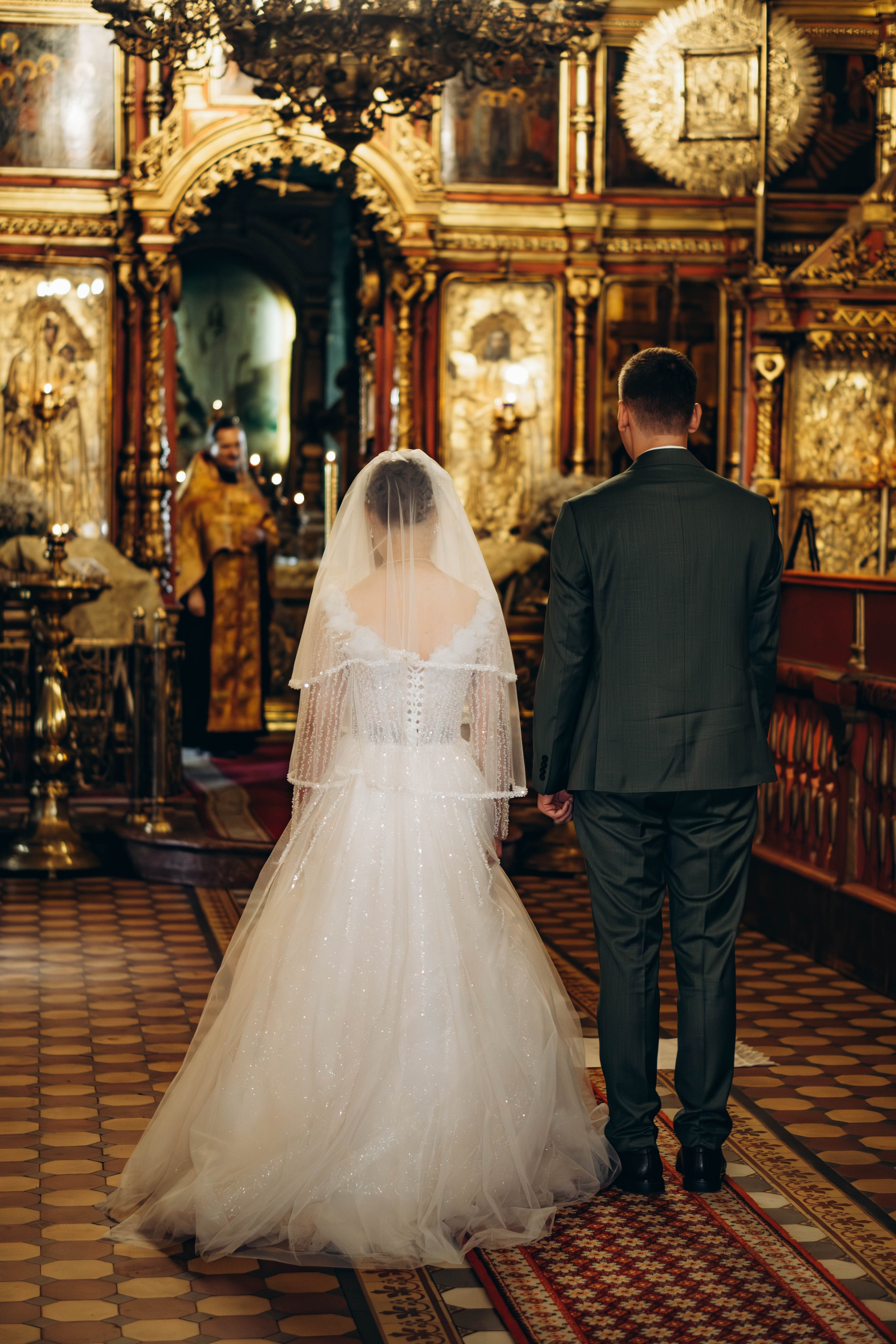 Венчание Поликарпа и Антонины Церковь Рождества Христова. Фотограф Москва Валерия Веденина