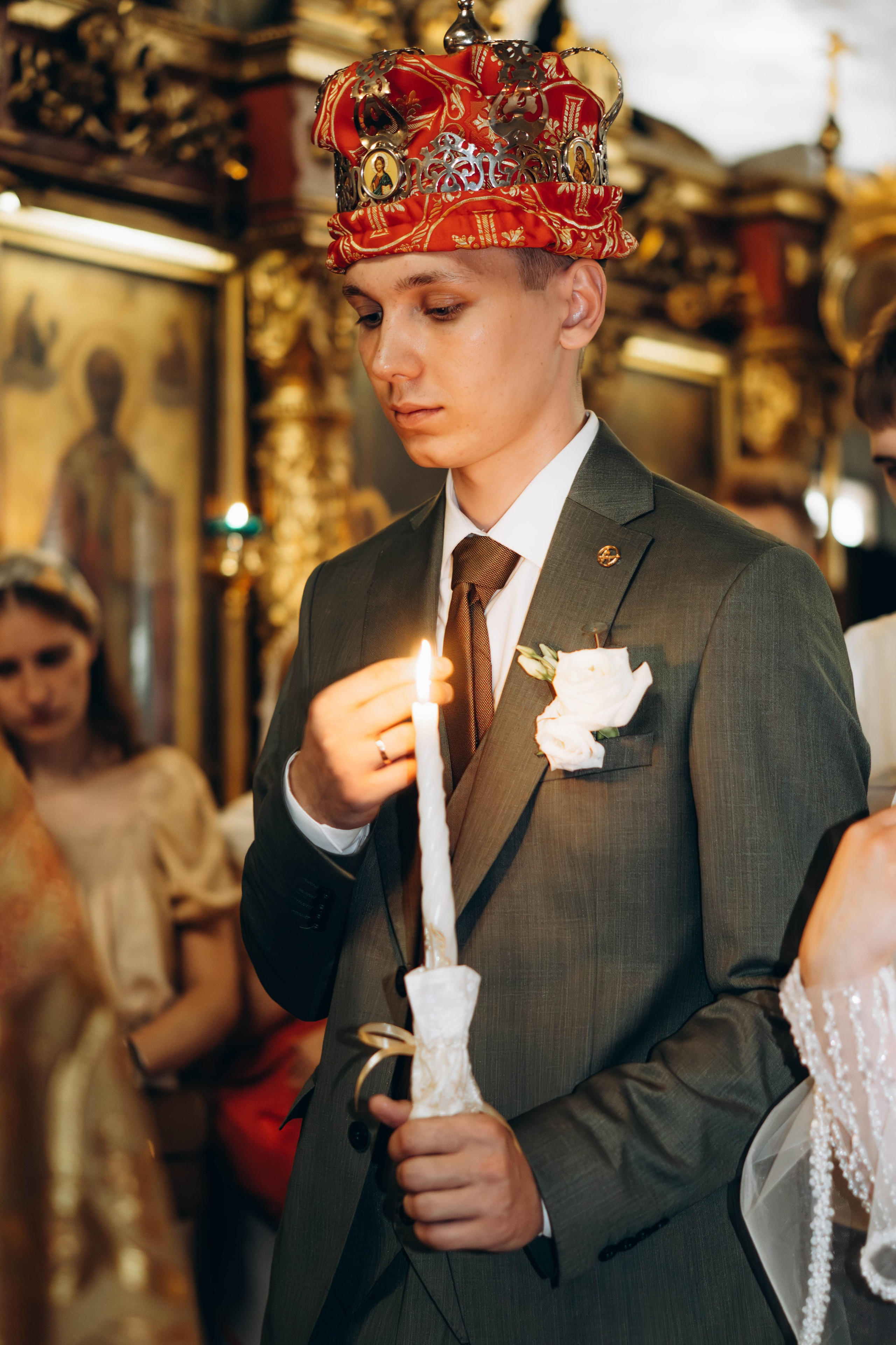 Венчание Поликарпа и Антонины Церковь Рождества Христова. Фотограф Москва Валерия Веденина