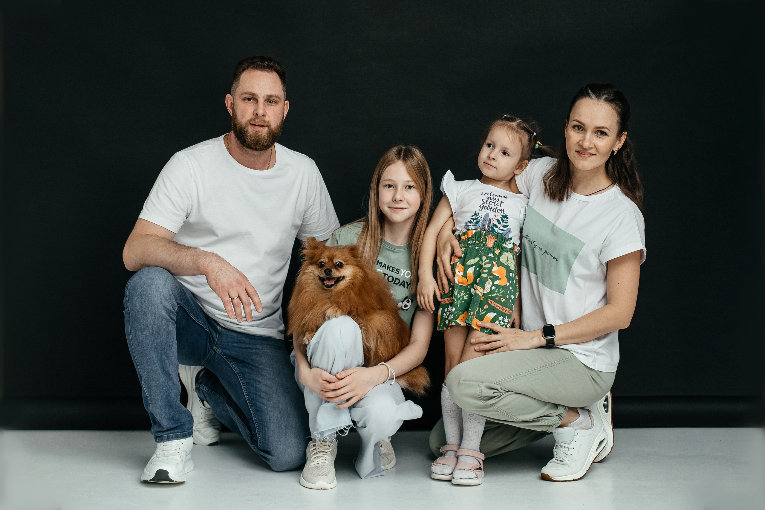 Настя с семьей. Фотограф Краснодар Марго Хелбен