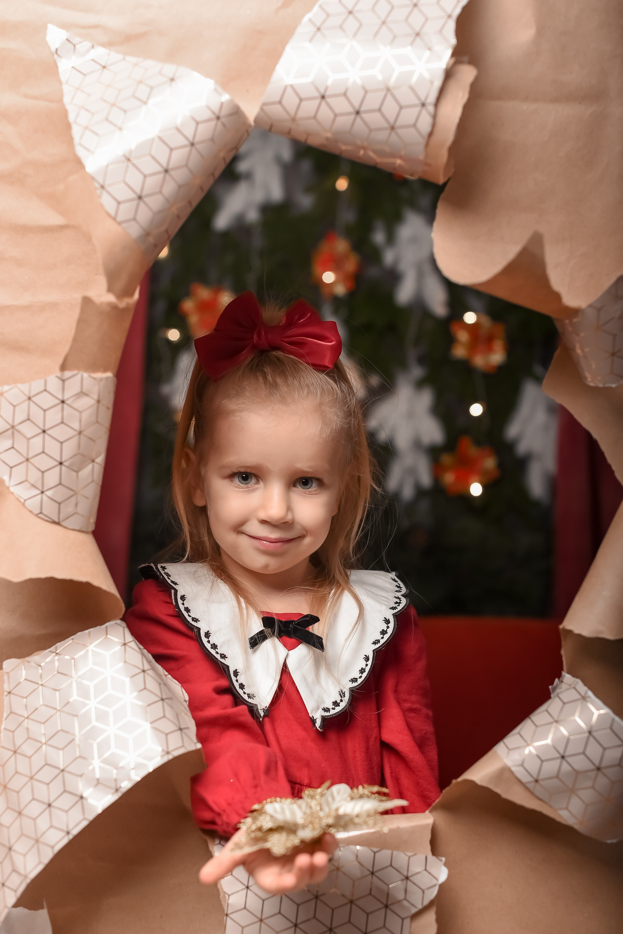 Новогодняя семейная фотосессия 2026 г. Фотограф Тула творческие фотосессии недорого Ольга Ромашина
