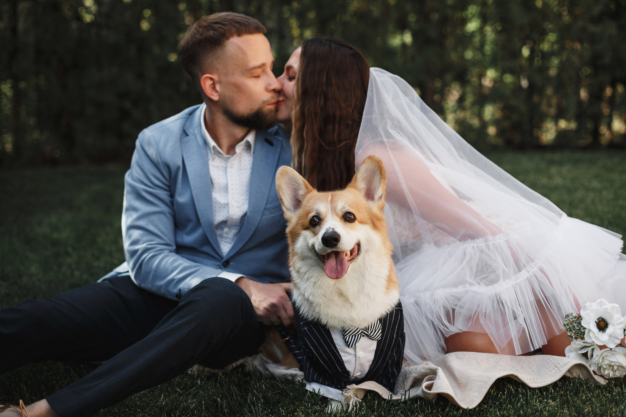 Фотосессия в Таганроге: Денис и Маша с их очаровательной собакой. Свадебный и семейный фотограф в Таганроге Бакарюк Антон