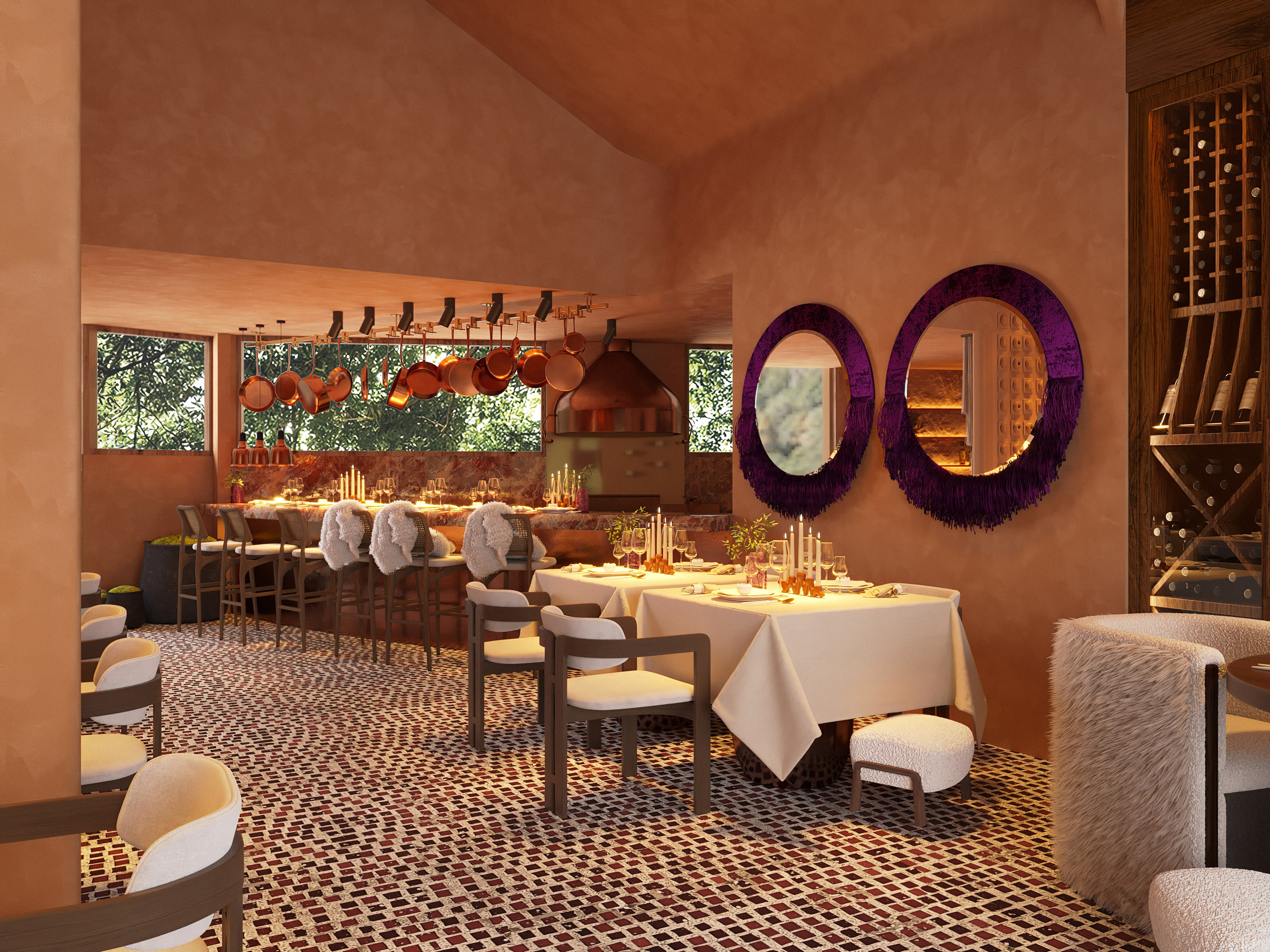 Ресторан Tbilisi. Юлия Григорьева — 3D визуализатор