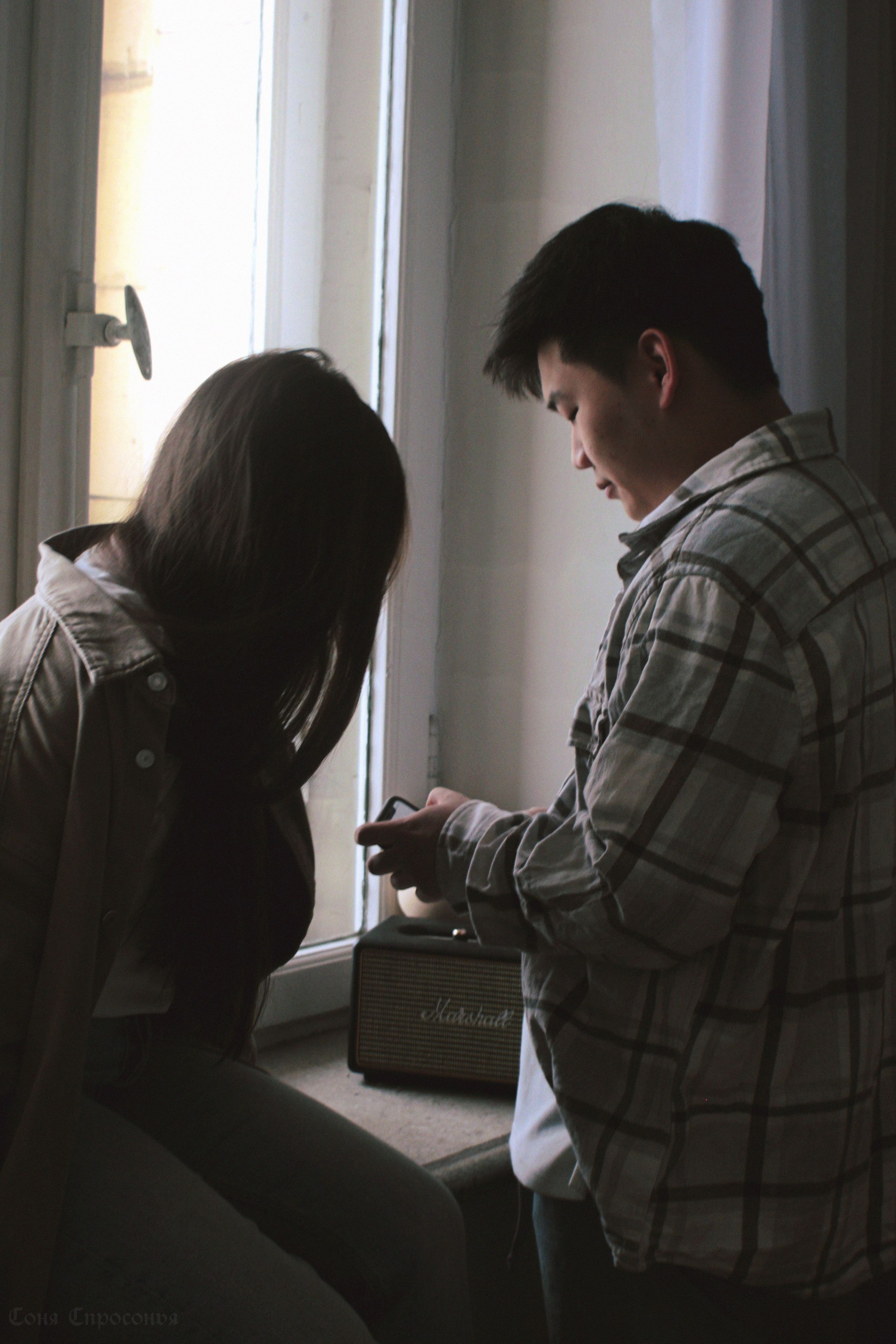 Лавстори Полина и Жора. Концертный и портретный фотограф в Москве Соня Спросонья