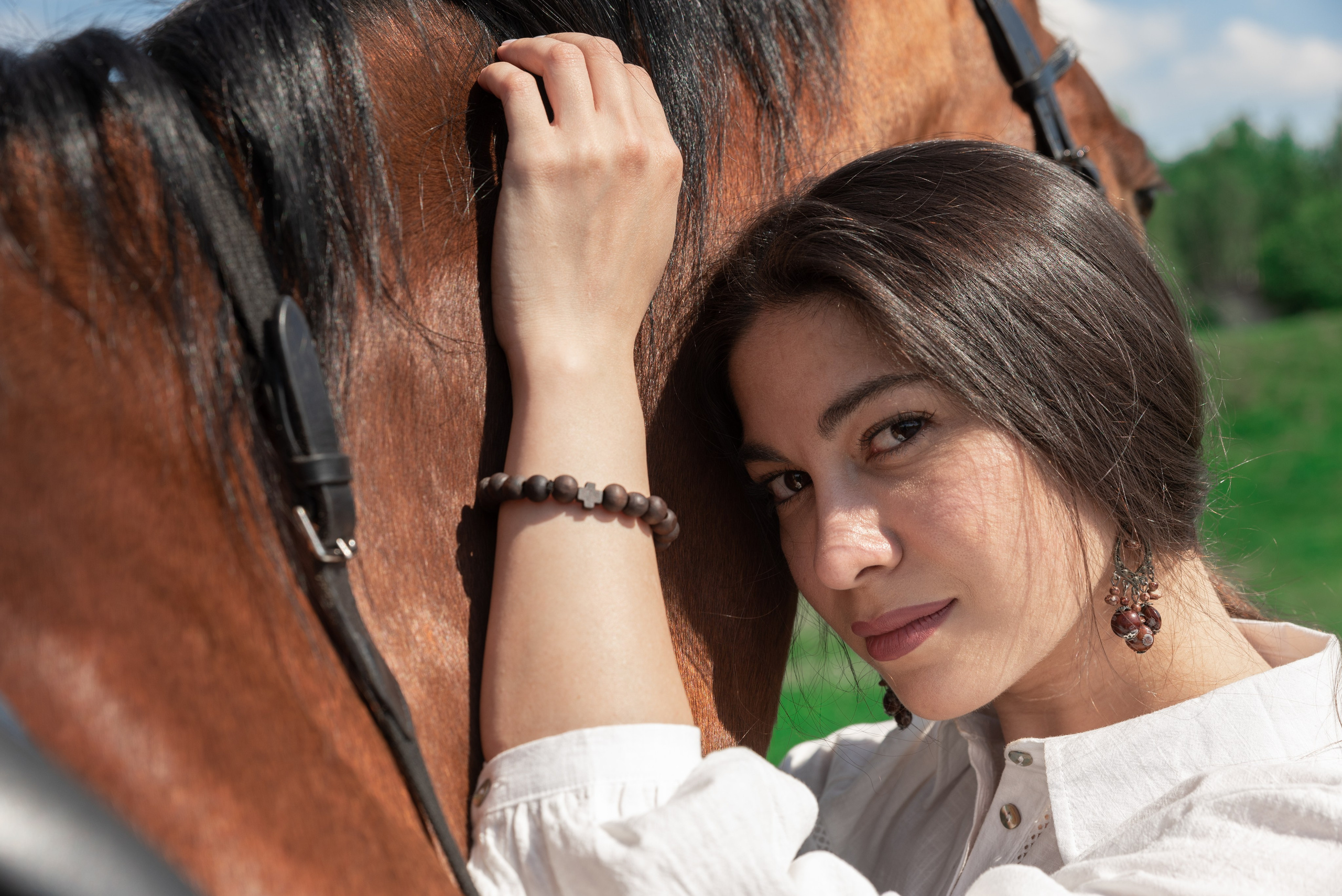 Кристина и конь Неон. Фотограф в Санкт-Петербурге Виктор Кудряшов