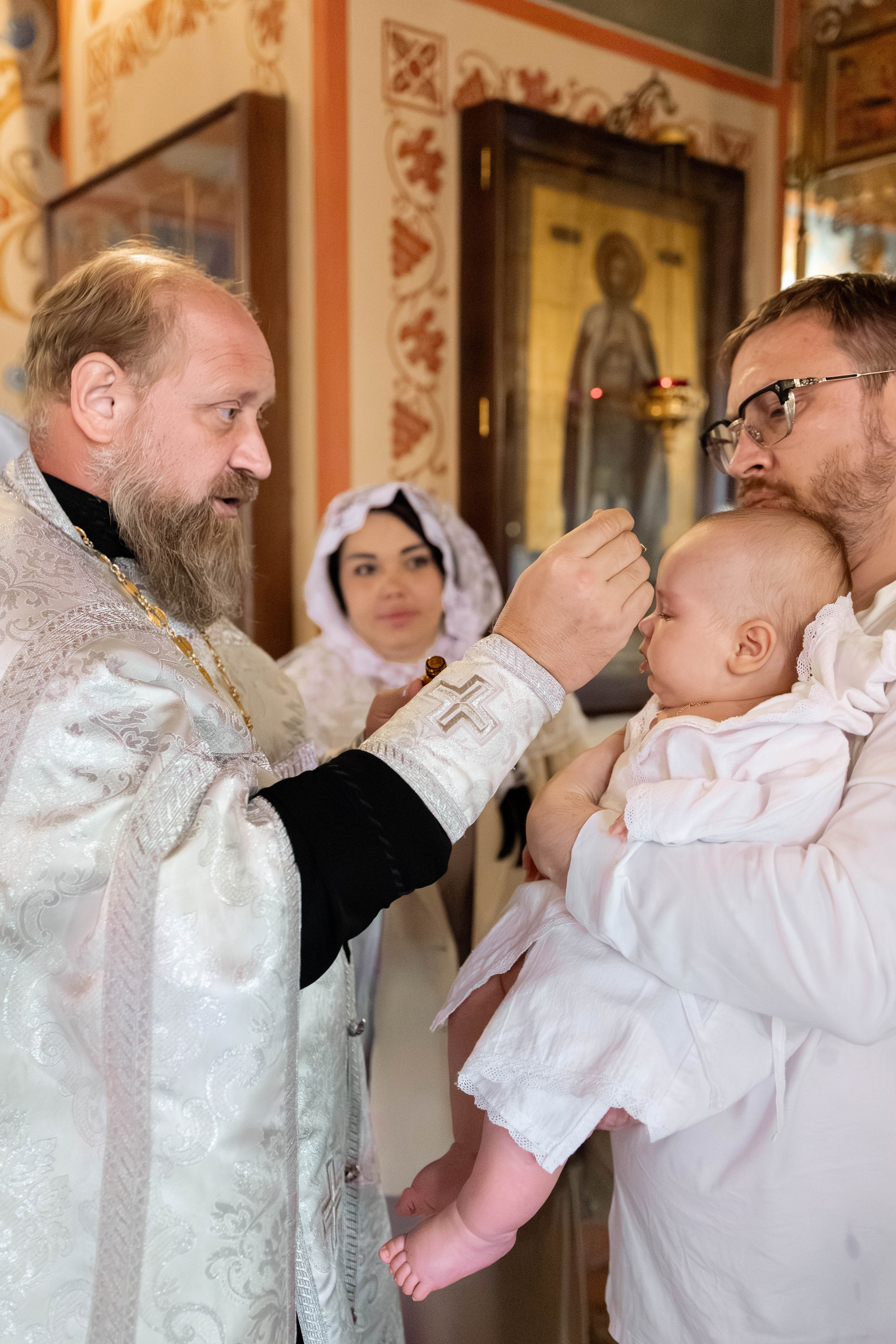 Таинство Крещения Евгения. Фотограф новорождённых Newborn Москва