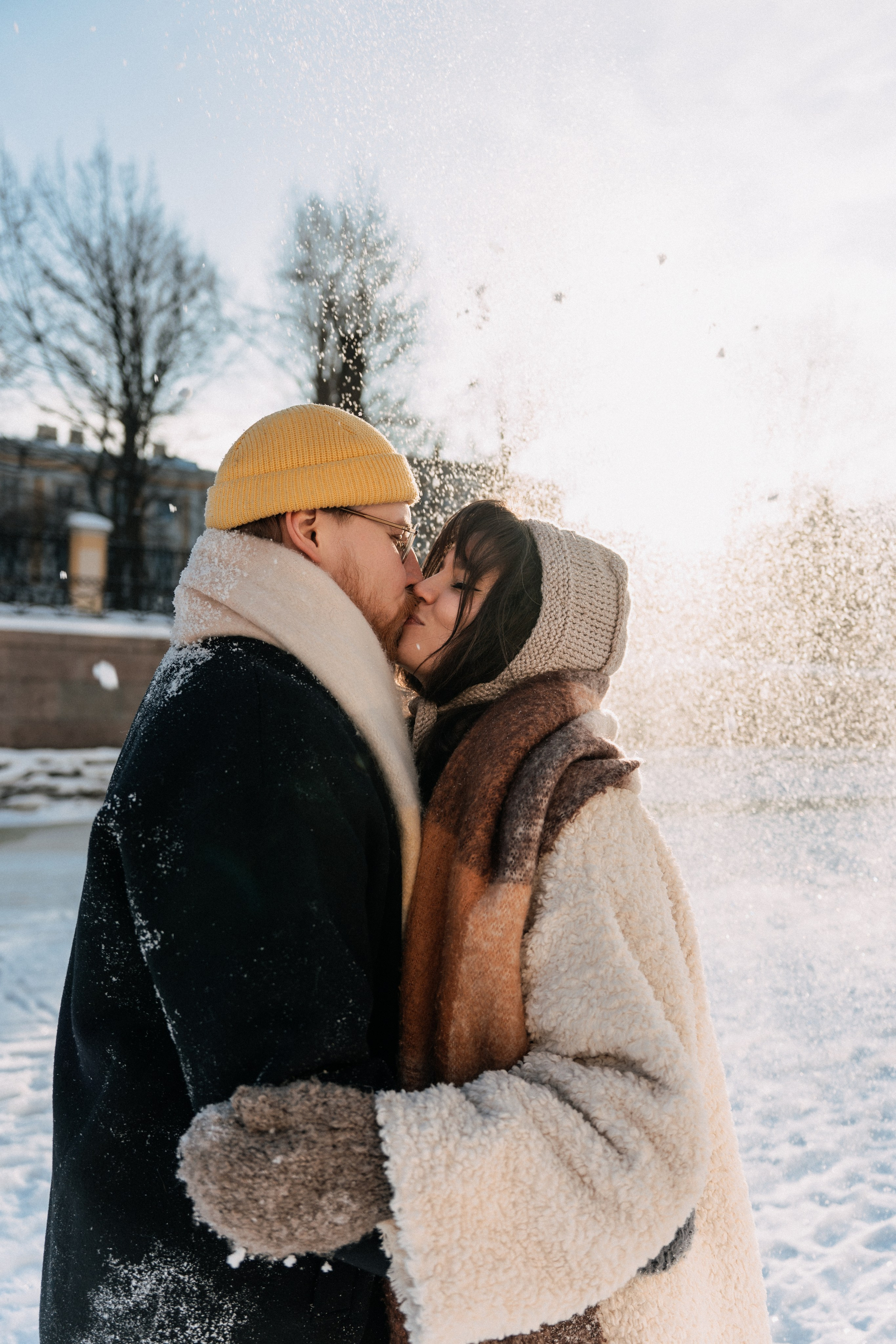 Парная фотосессия в Санкт-Петербурге. Фотосессия на замерзшем льду. Федосова Елизавета - фотограф Санкт-Петербург. fedosova__ph