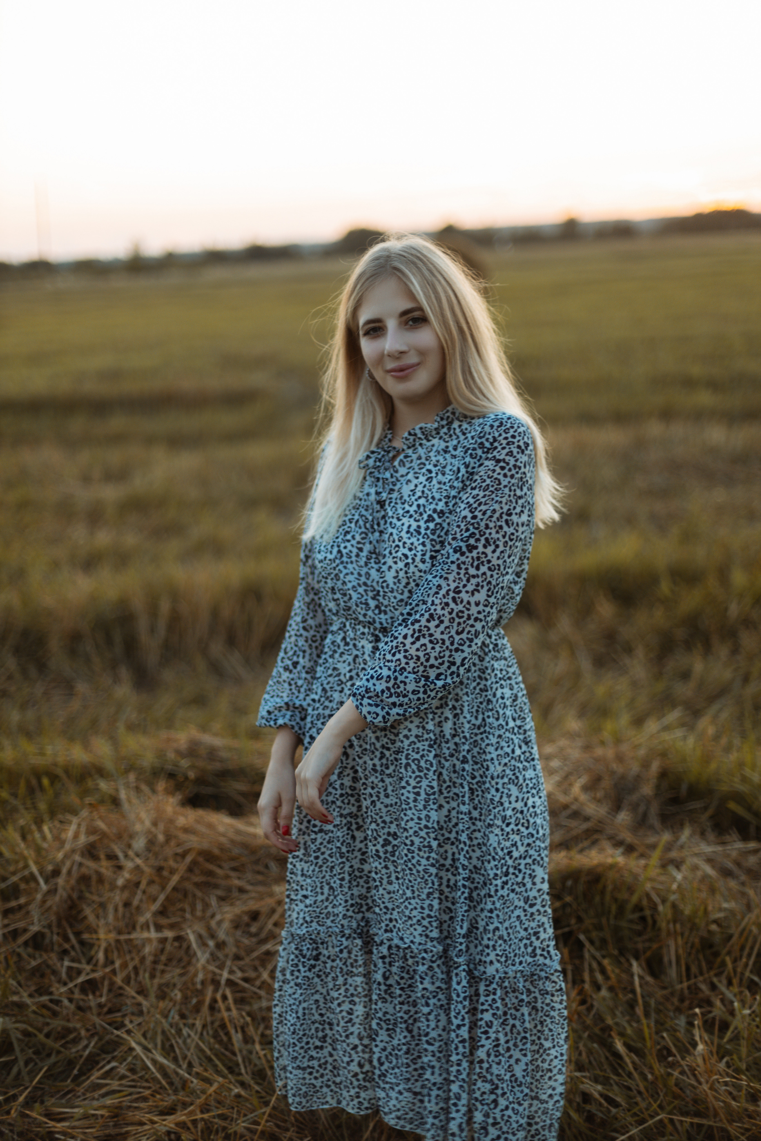 Закат в поле. Фотограф Александра Просекова