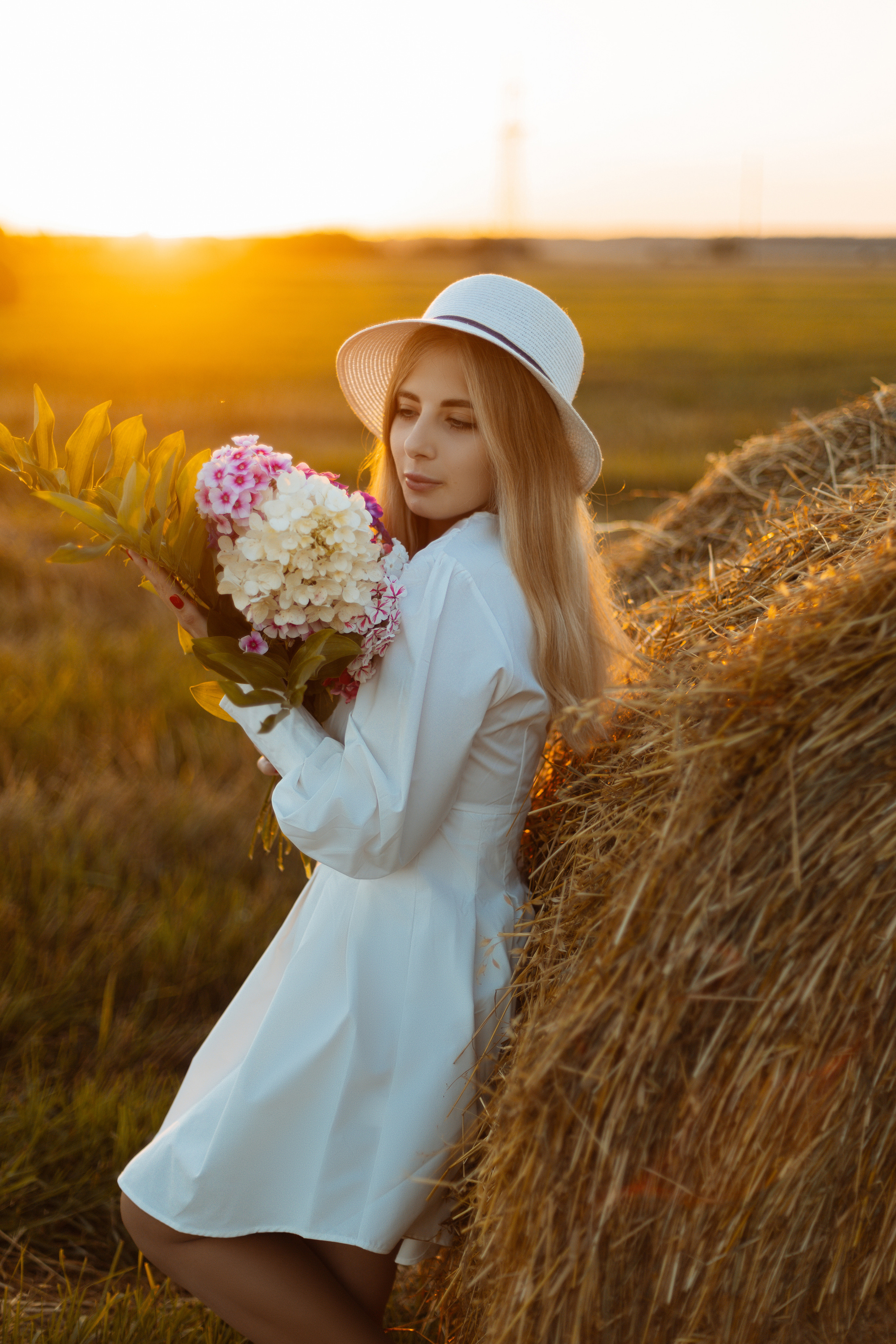 Закат в поле. Фотограф Александра Просекова