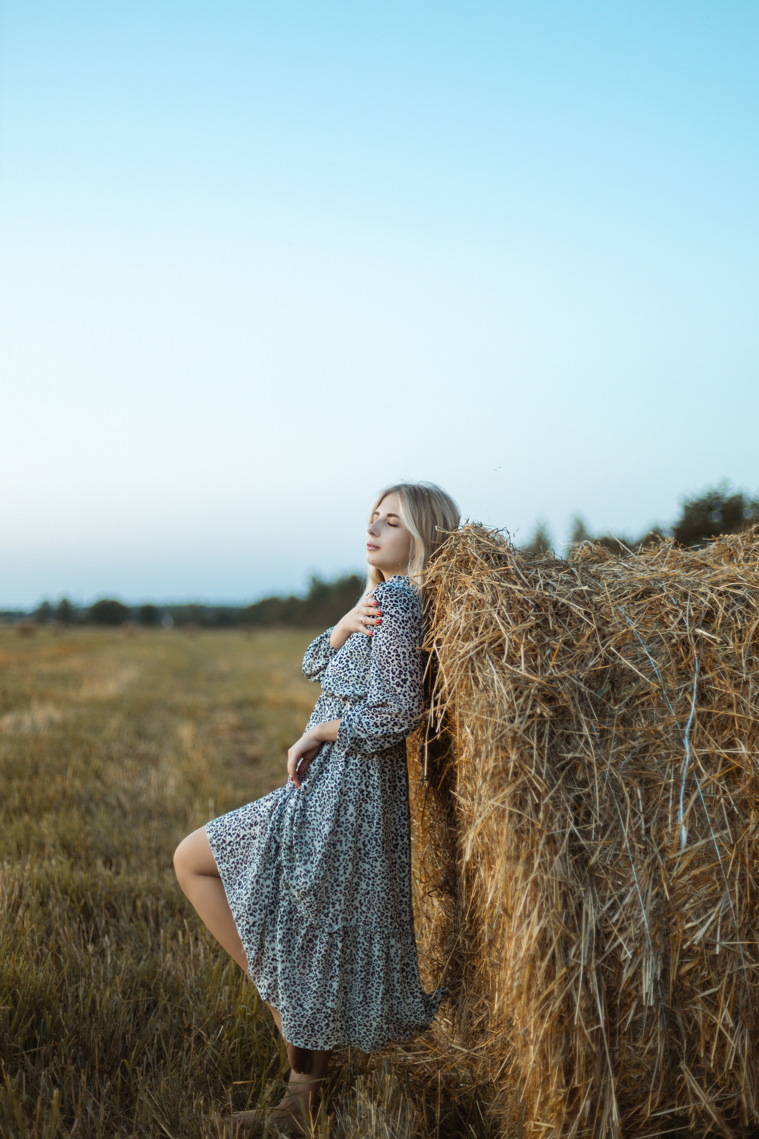 Закат в поле. Фотограф Александра Просекова