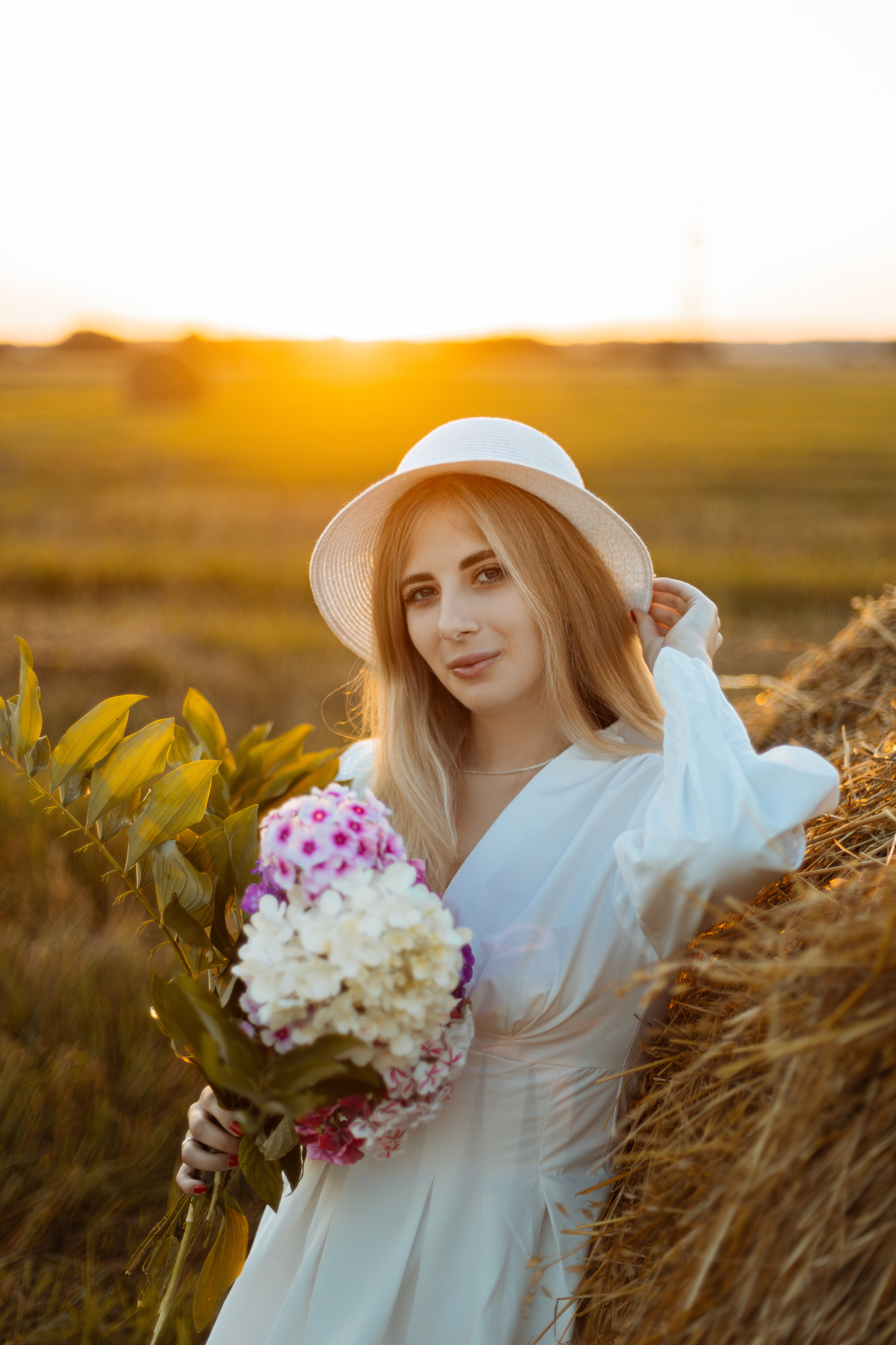 Закат в поле. Фотограф Александра Просекова