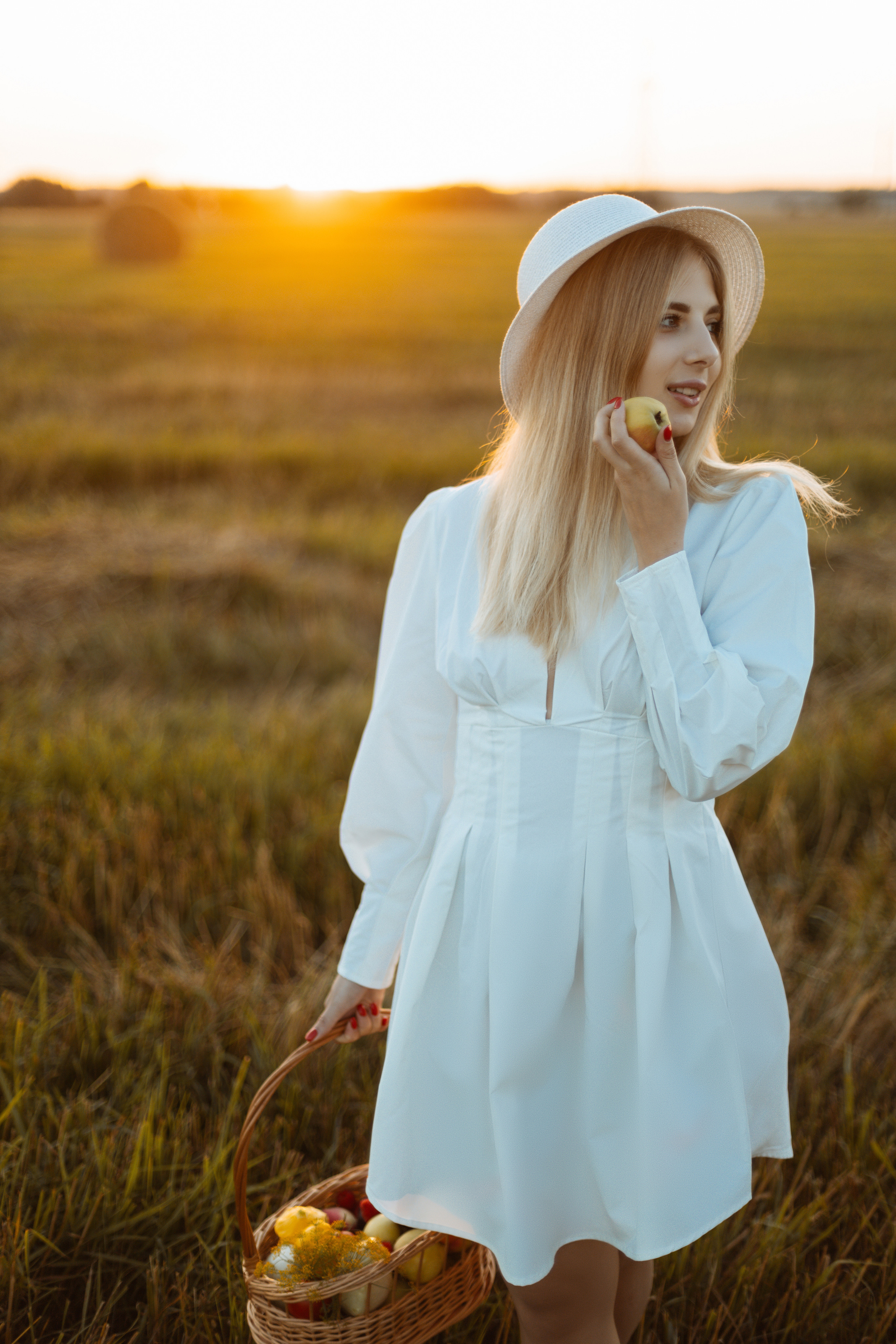 Закат в поле. Фотограф Александра Просекова