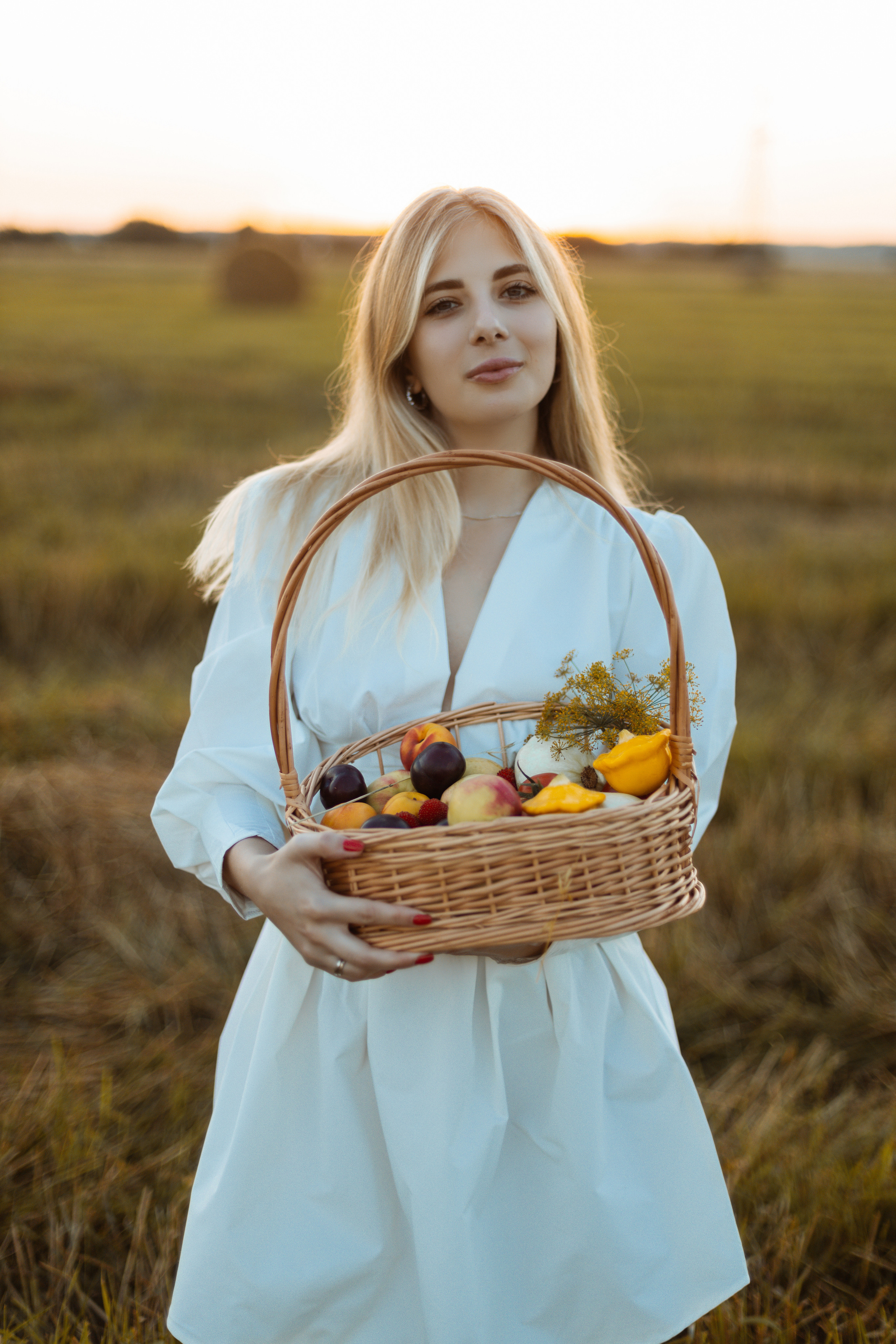 Закат в поле. Фотограф Александра Просекова