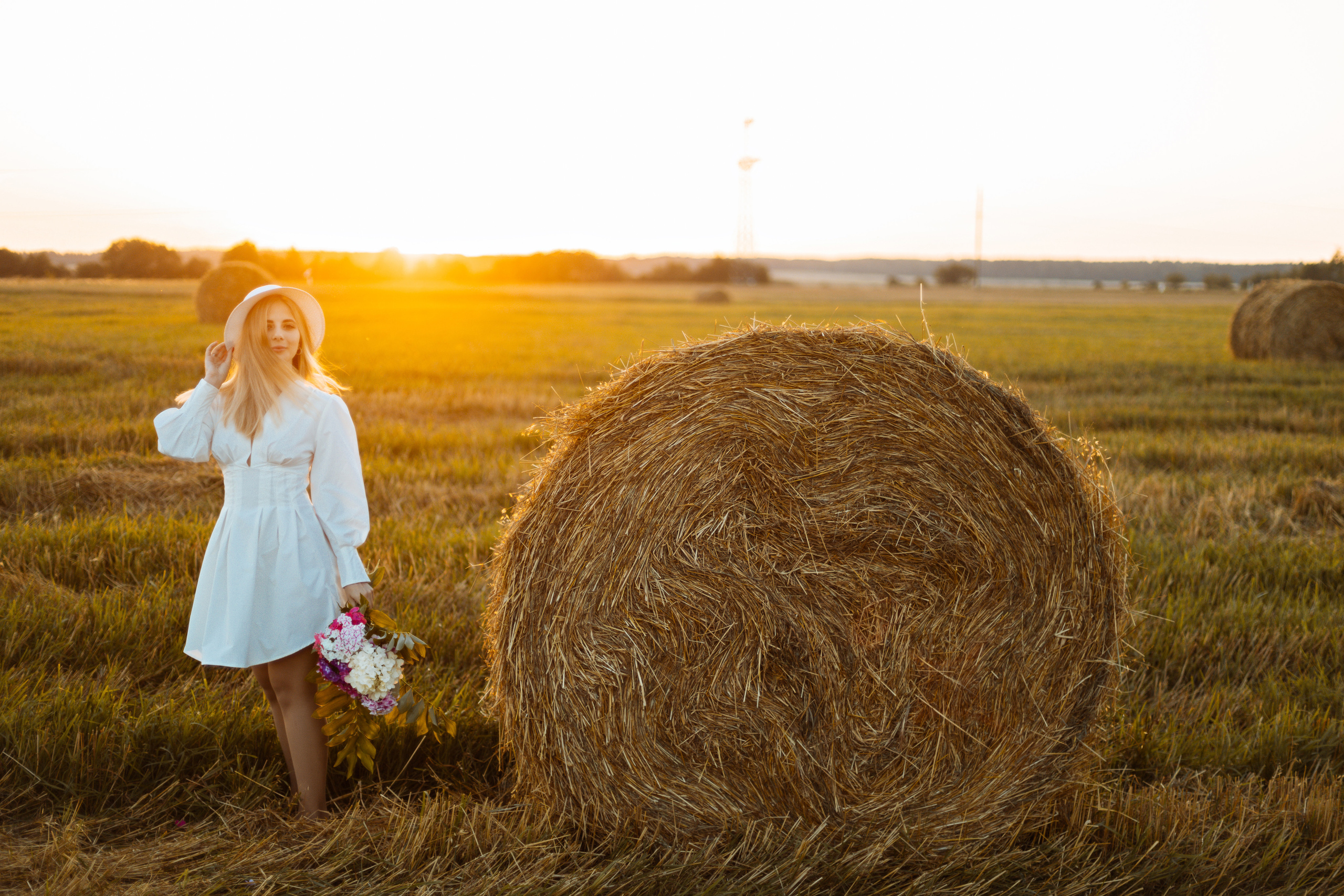Закат в поле. Фотограф Александра Просекова