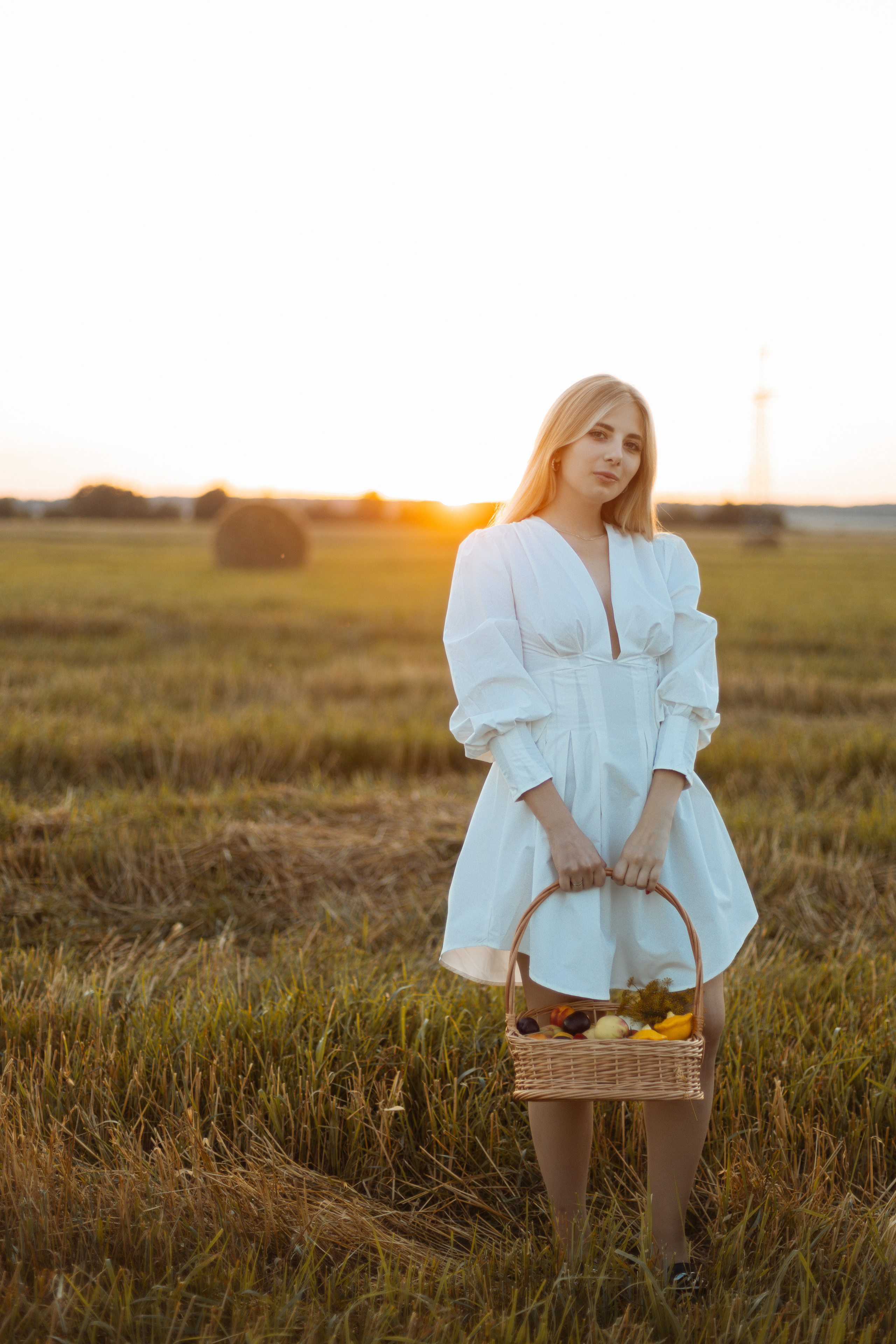 Закат в поле. Фотограф Александра Просекова