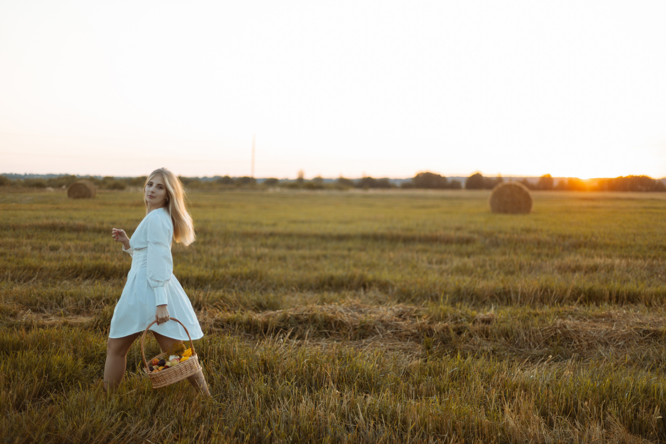 Закат в поле. Фотограф Александра Просекова