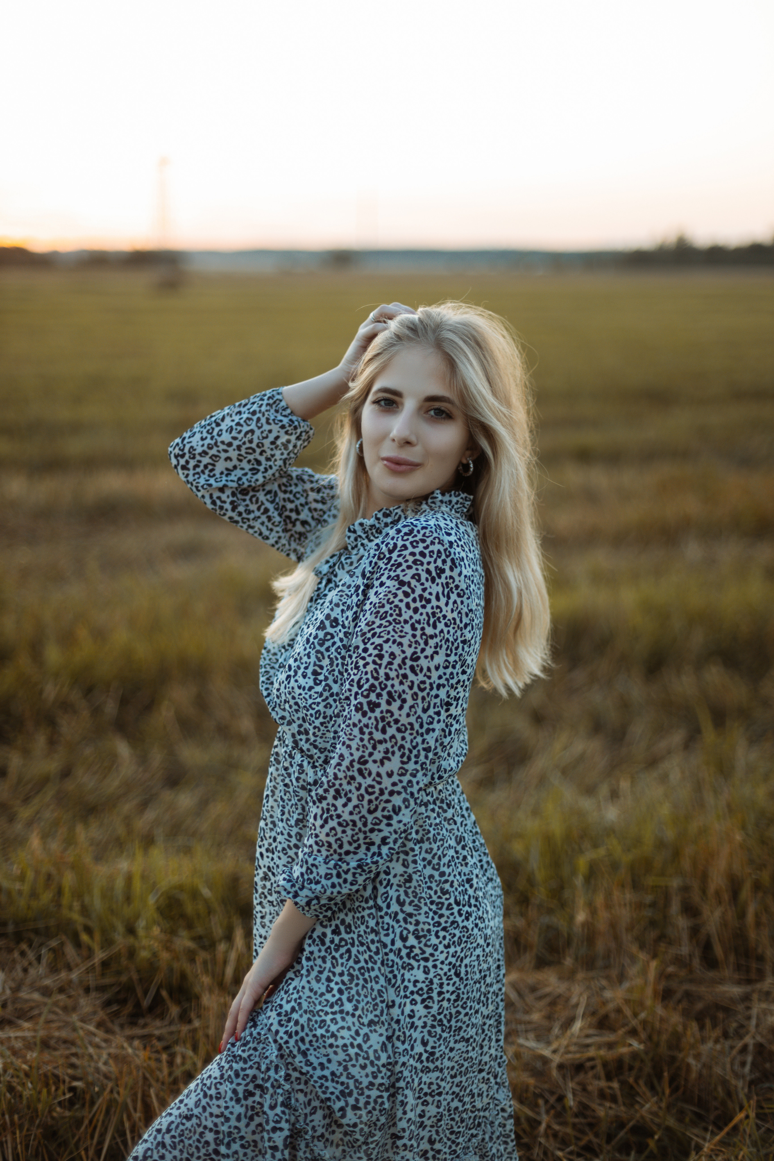 Закат в поле. Фотограф Александра Просекова