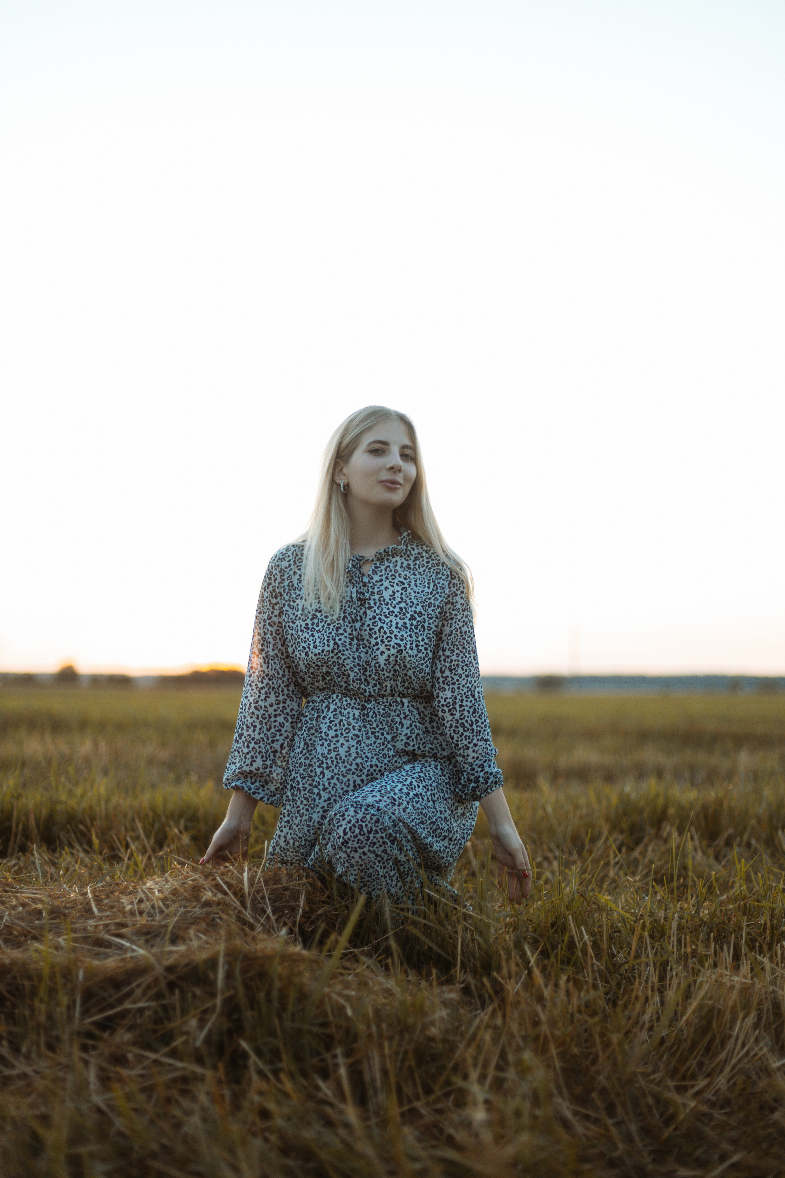 Закат в поле. Фотограф Александра Просекова