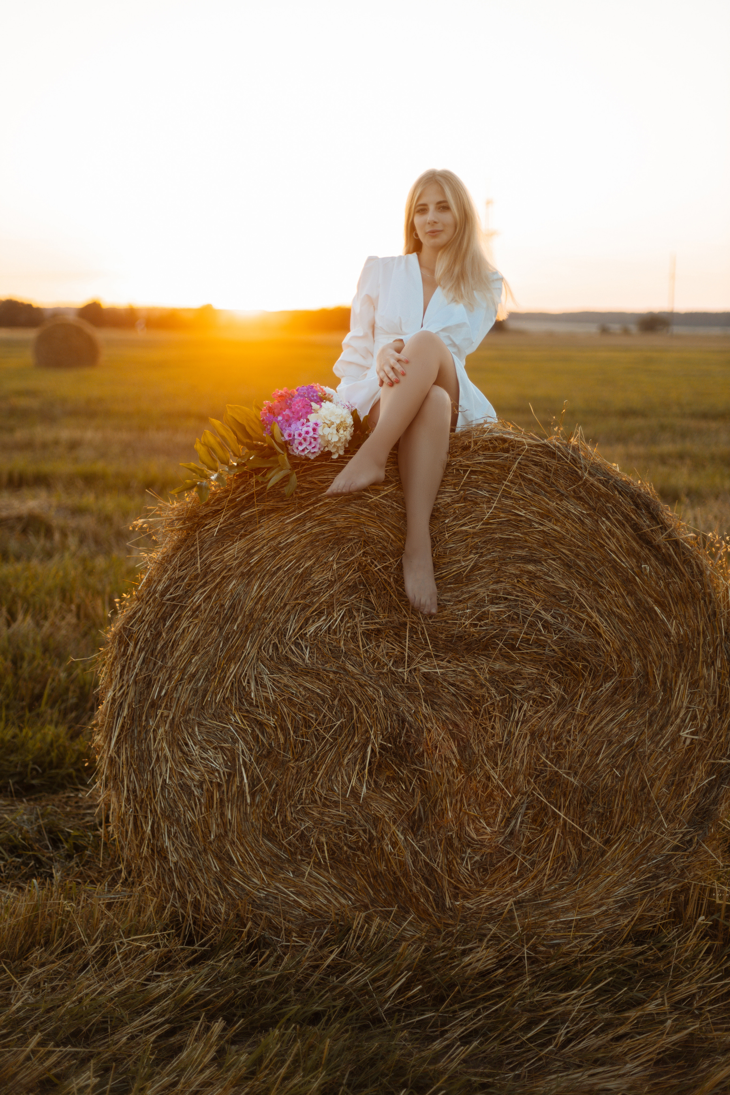 Закат в поле. Фотограф Александра Просекова