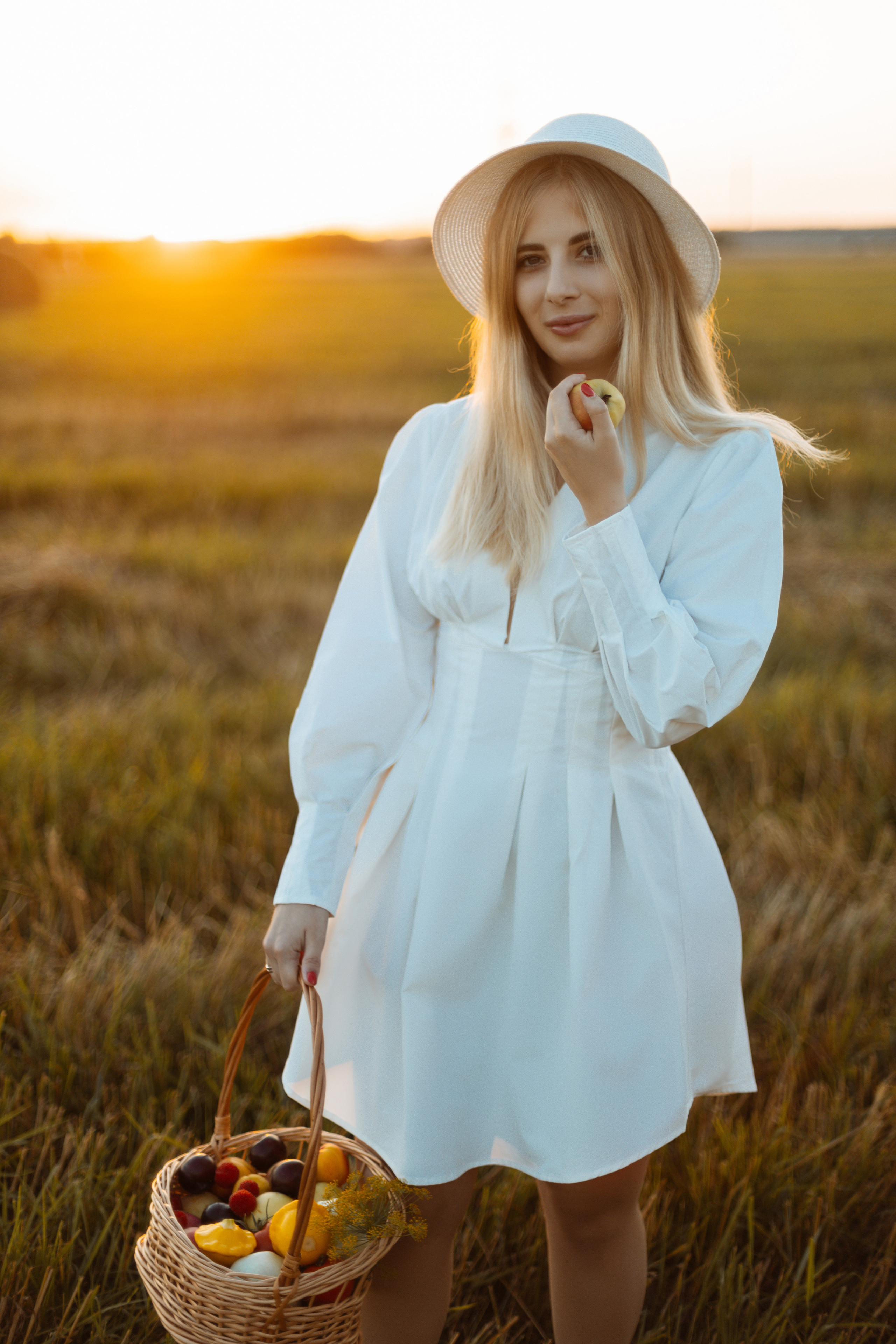 Закат в поле. Фотограф Александра Просекова