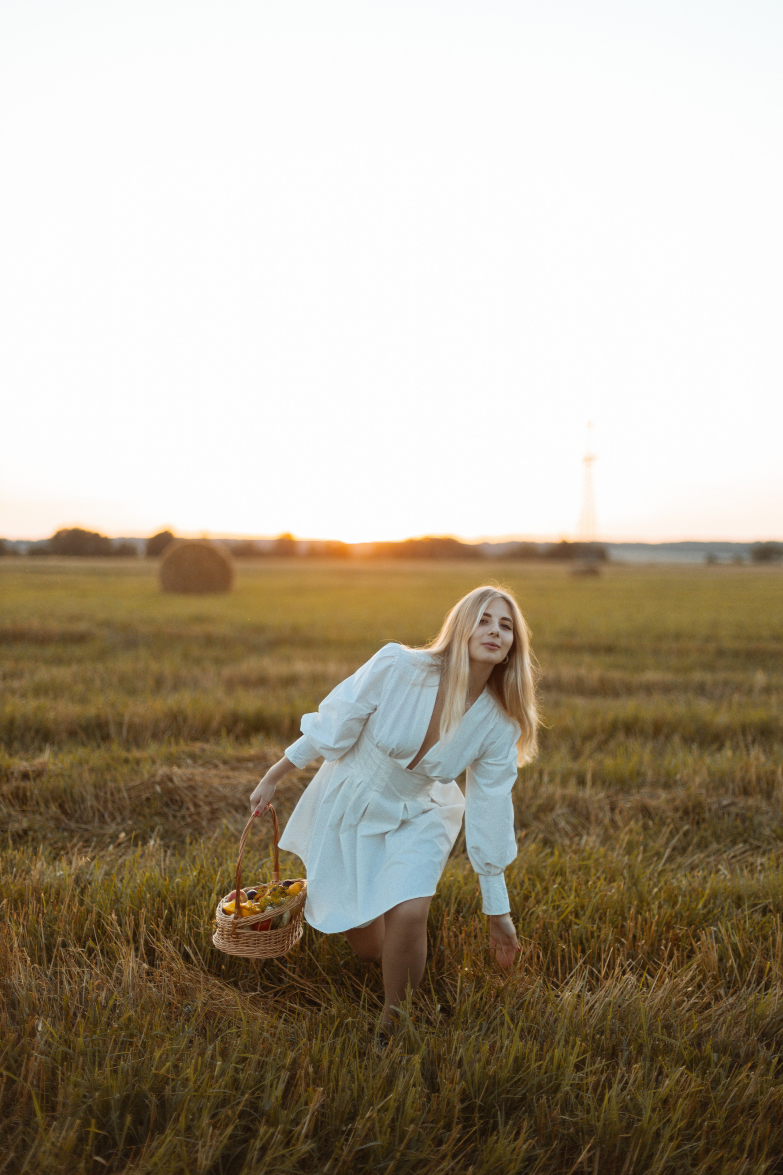 Закат в поле. Фотограф Александра Просекова